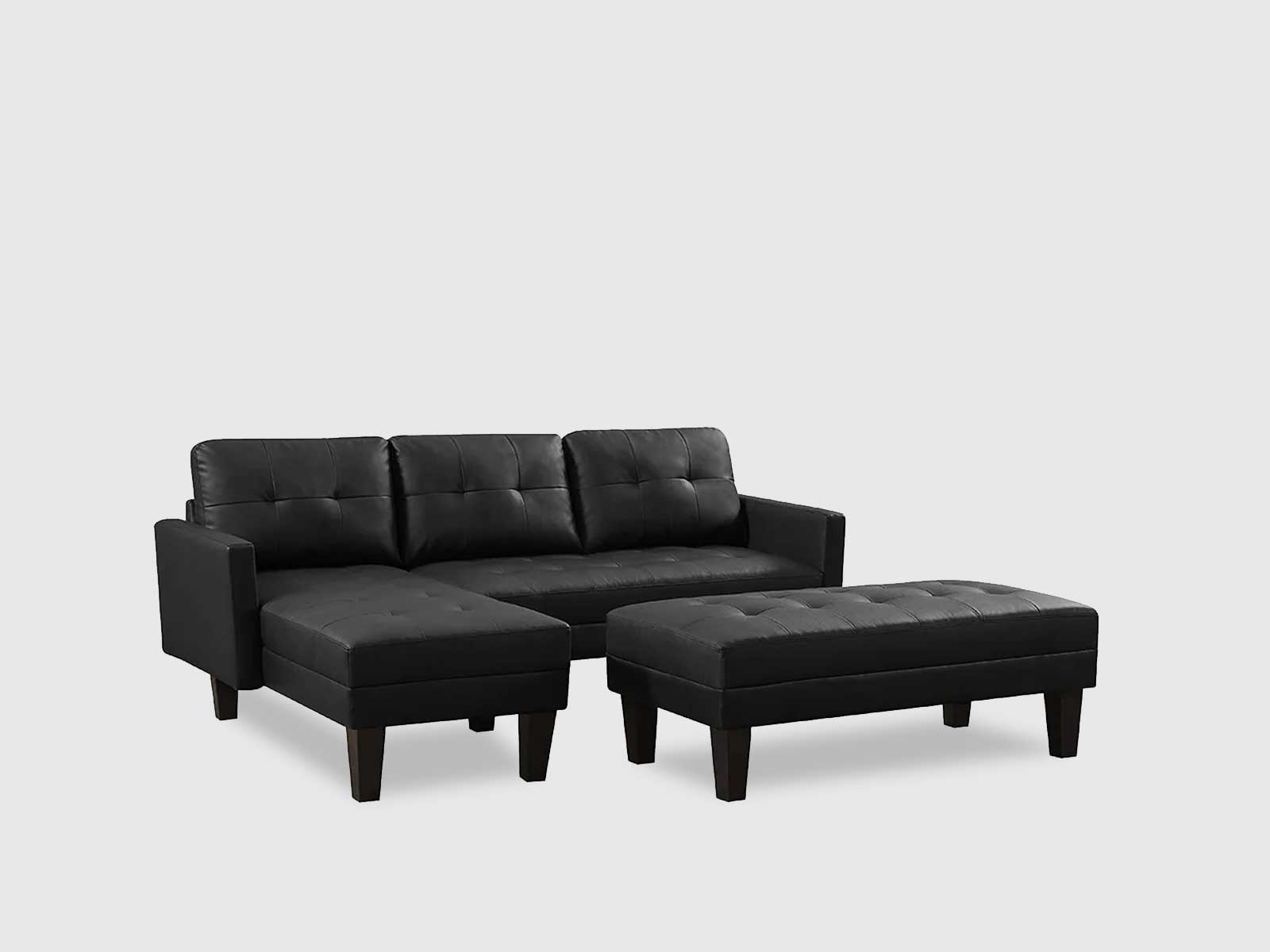 Duraster Chesterfield Vintage Leather Sofa Cum Bed #81 - Image 5