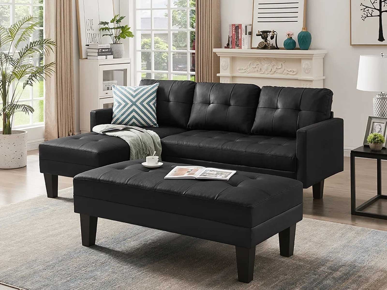 Duraster Chesterfield Vintage Leather Sofa Cum Bed #81 - Image 3
