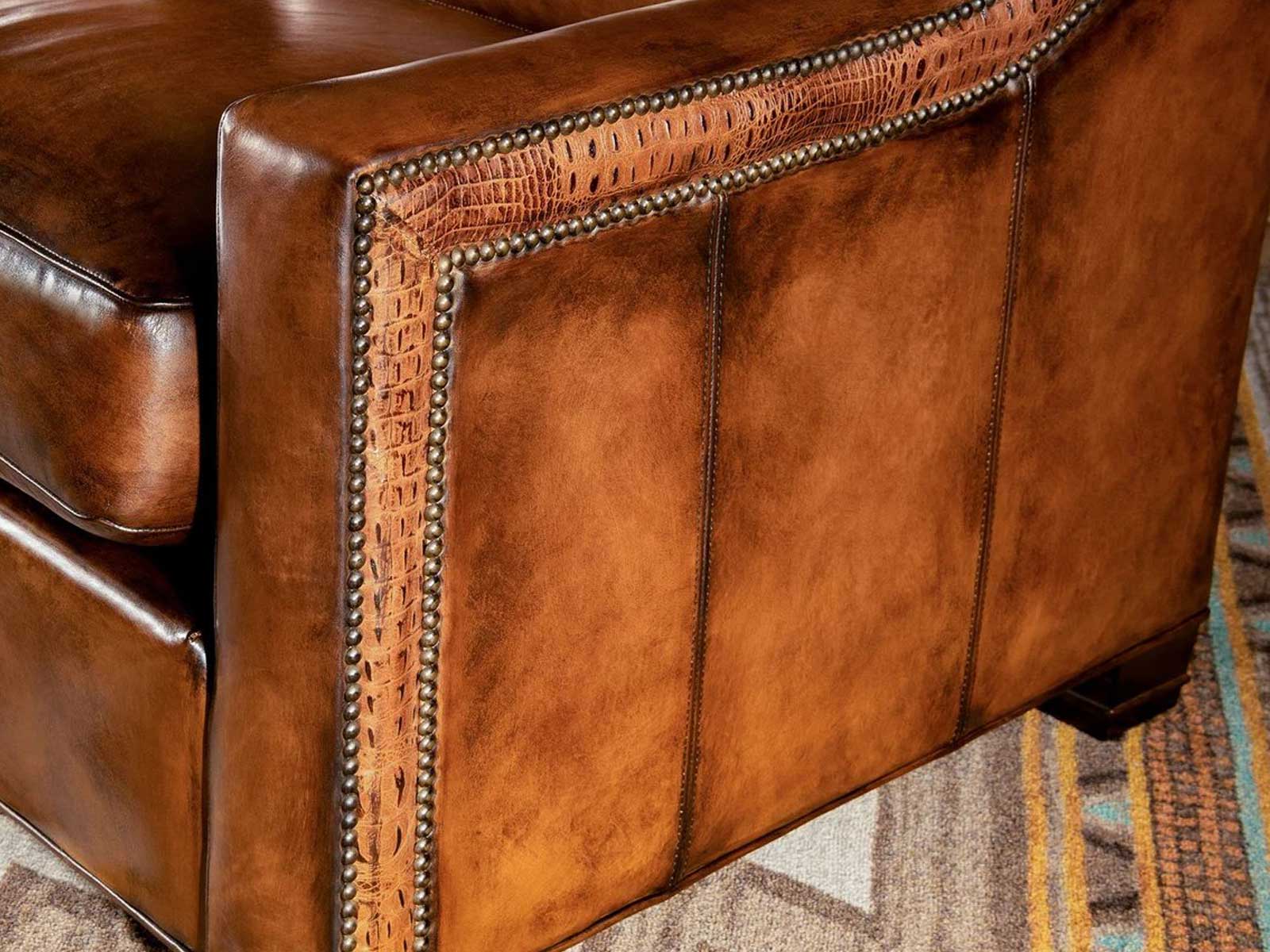 Duraster Three Seater Leather Sofa (Coffee Brown) #5 - Image 6