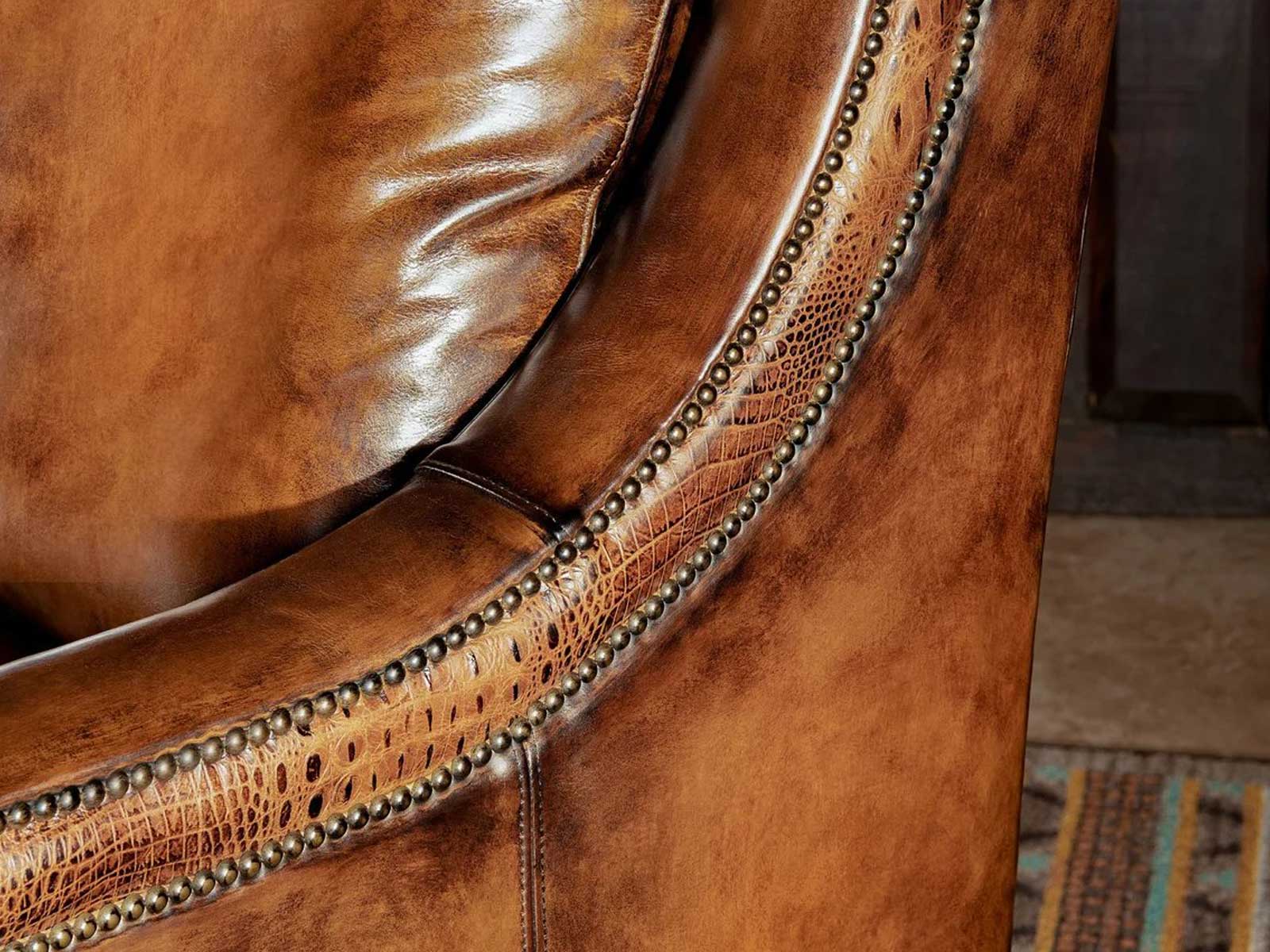 Duraster Three Seater Leather Sofa (Coffee Brown) #5 - Image 7