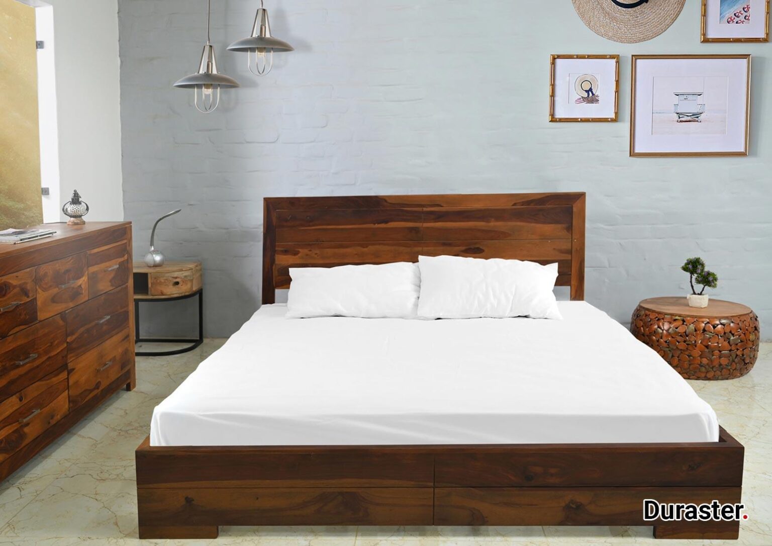 Sheesham Wood King Size Bed