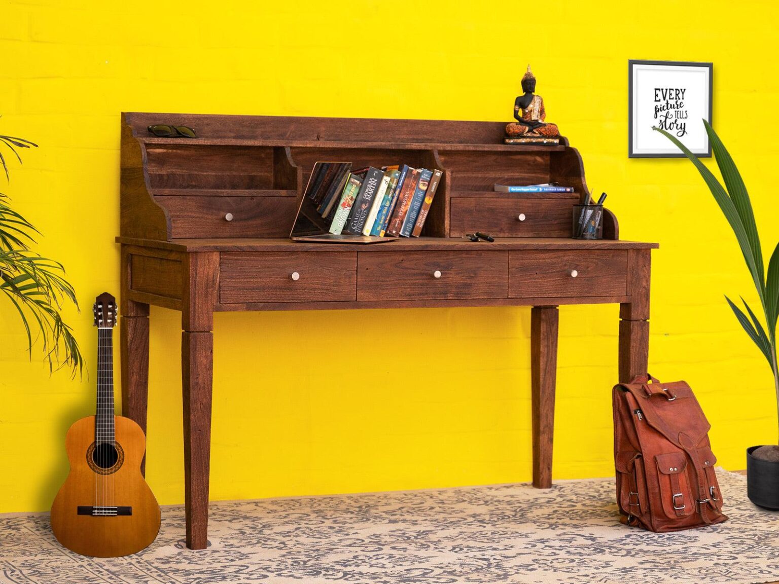 Acacia Wood Study Table