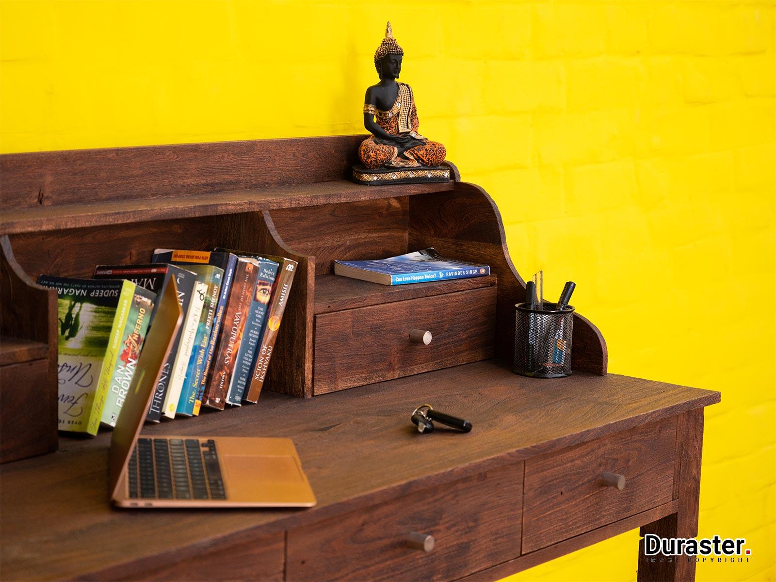 Rotterdam Solid Acacia wooden Writing Desk #1 - Duraster