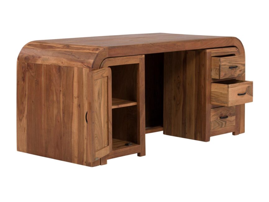 DESK SET CABERA II WITH REAR WALL - Duraster