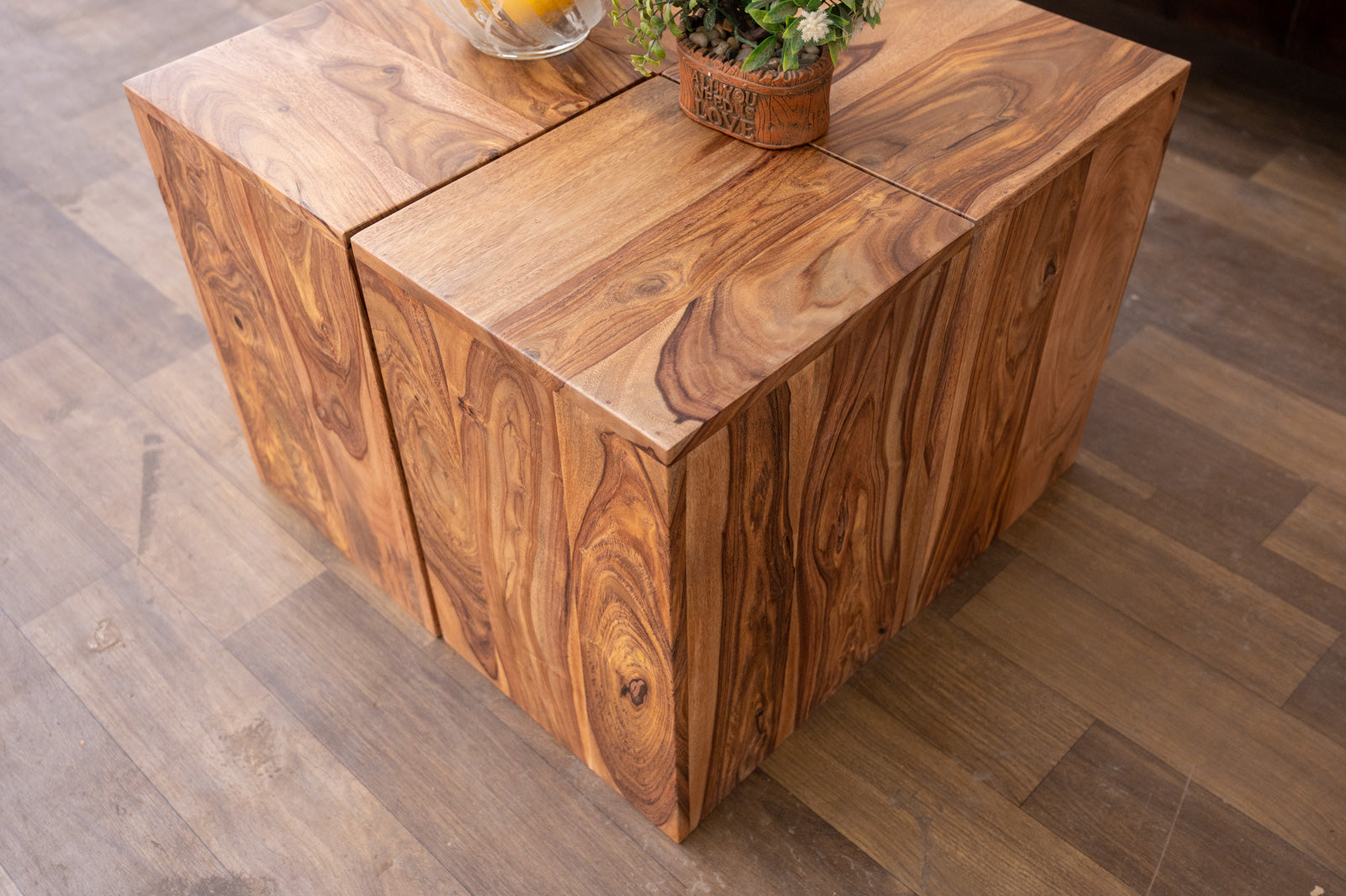 Duraster Hawkin Sheesham Wood Set of Coffee Table #4 - Image 6