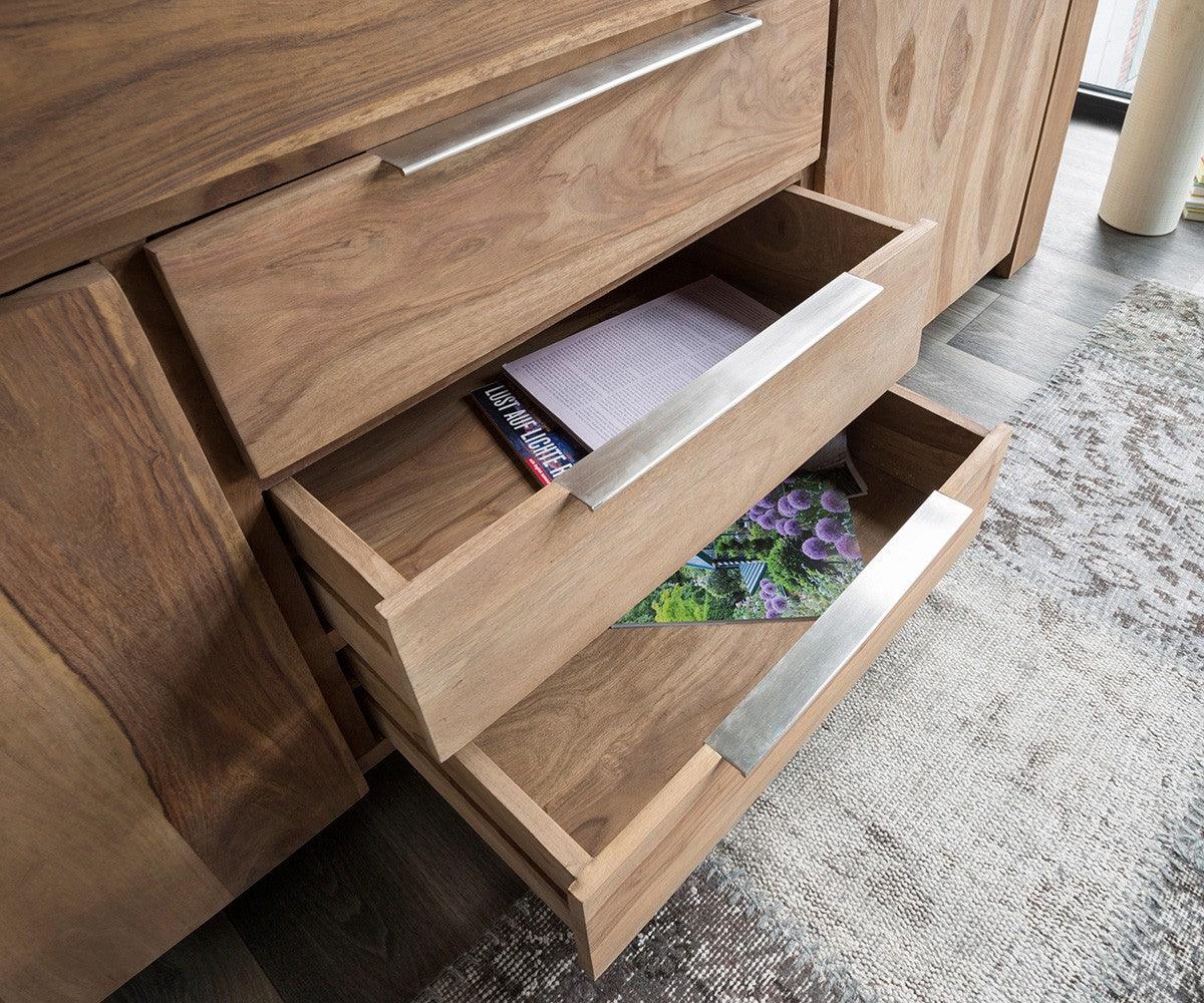 Elementary Modern Sheesham Chest of Drawers Cabinets #1 - Duraster