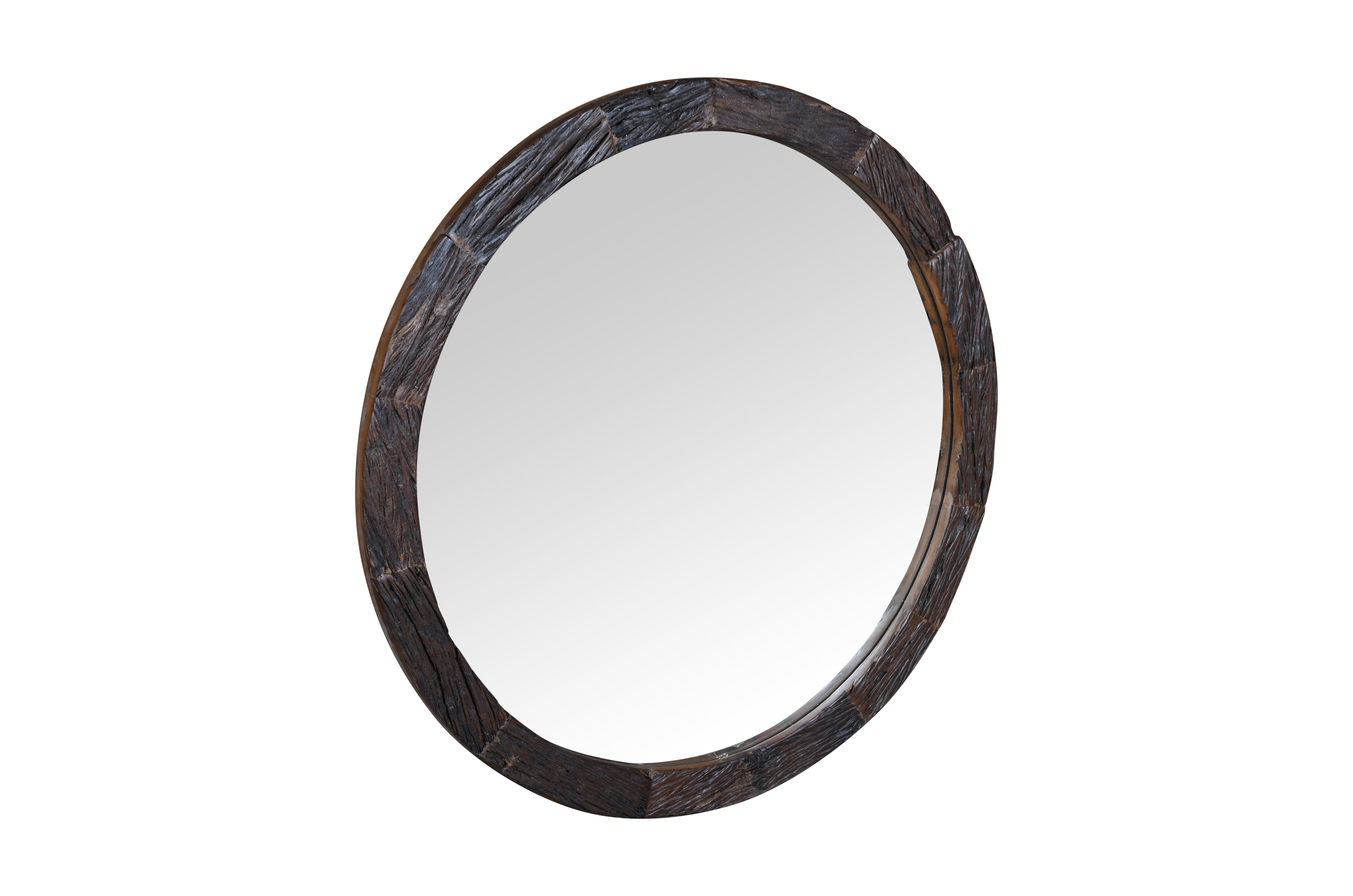 Duraster Rustic Round Wall Mirror #1 - Image 2