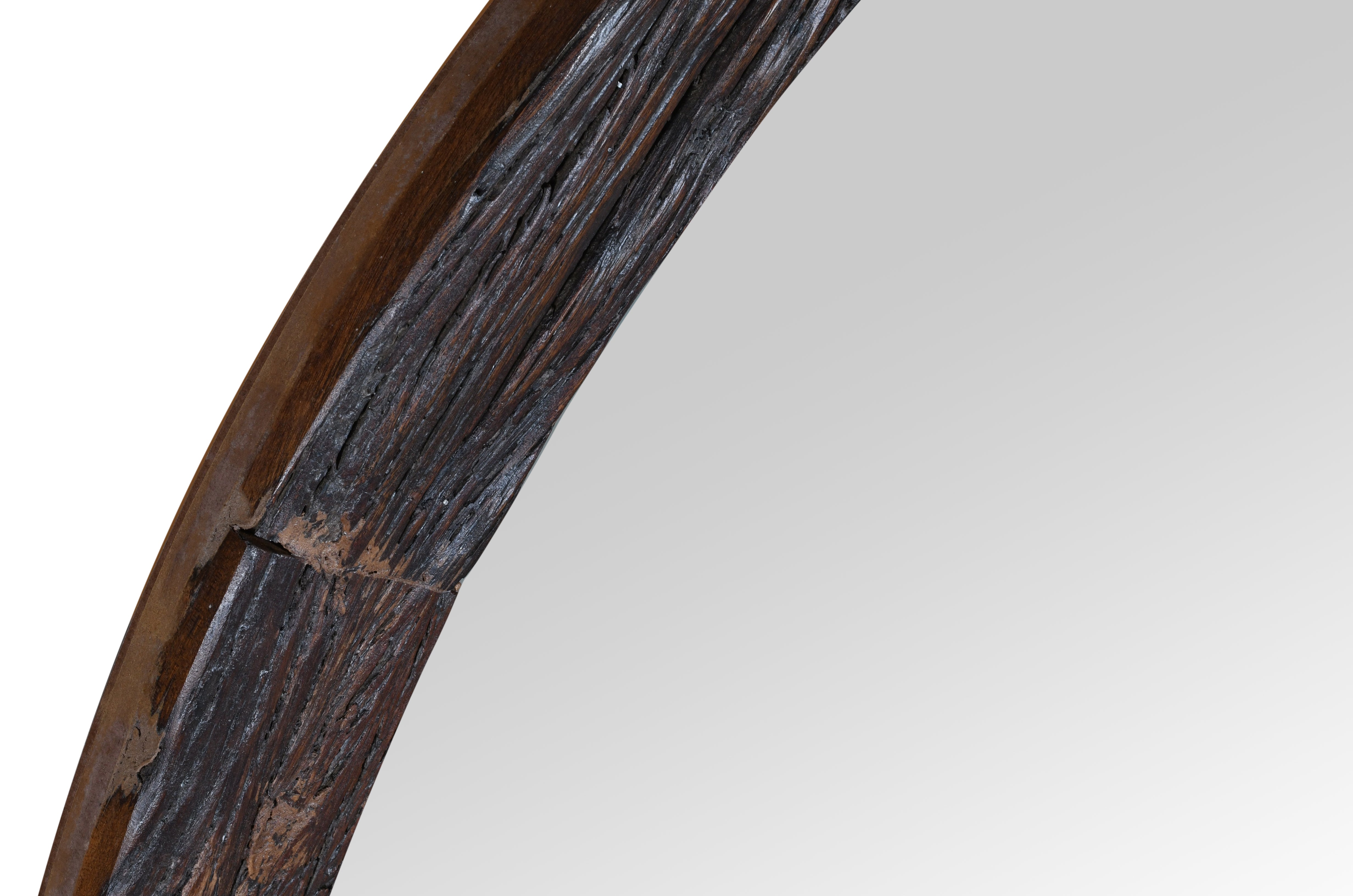 Duraster Rustic Round Wall Mirror #1 - Image 3
