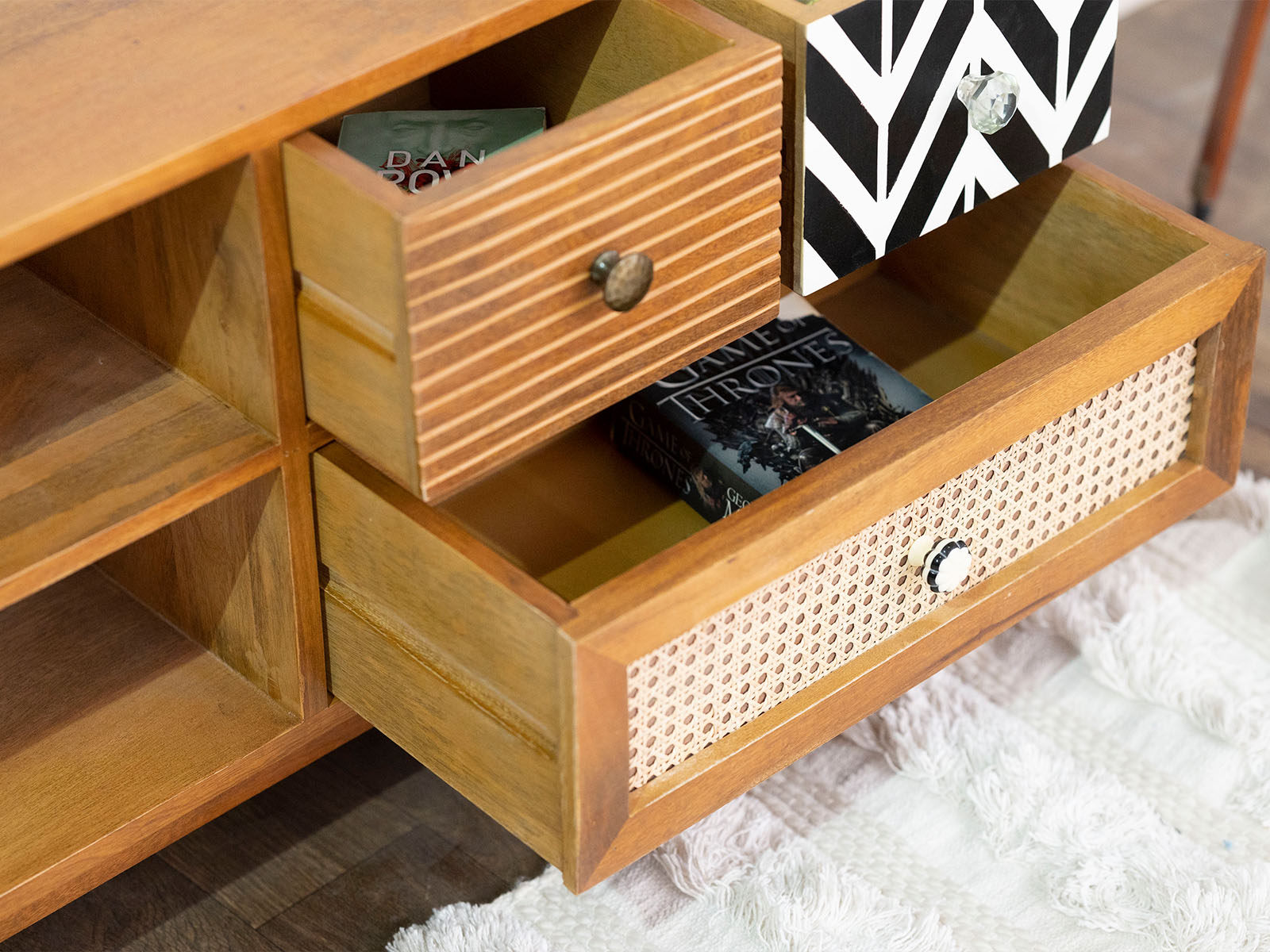 Duraster Ellora Mango Wood TV Unit #1 - Image 5