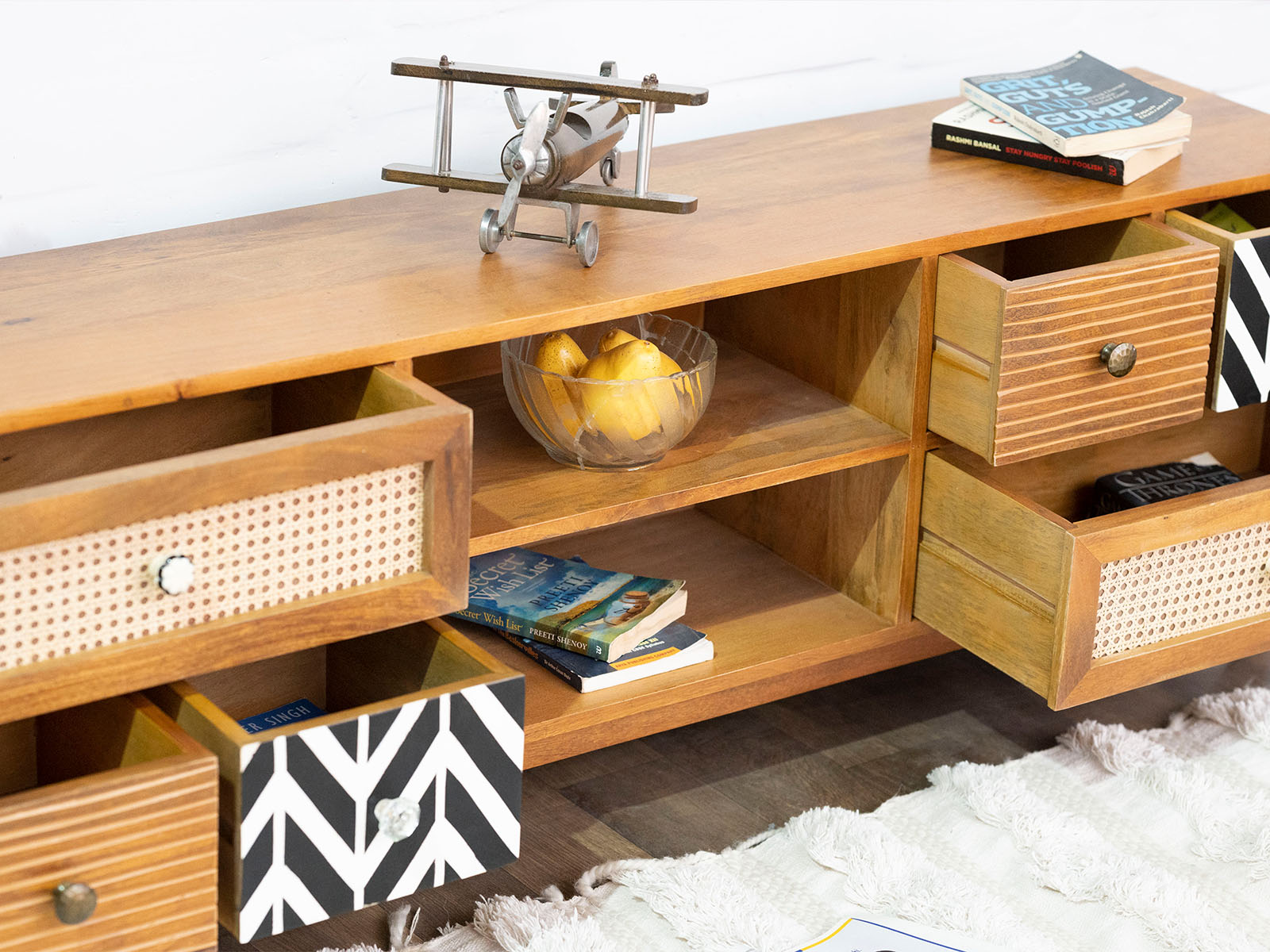 Duraster Ellora Mango Wood TV Unit #1 - Image 3
