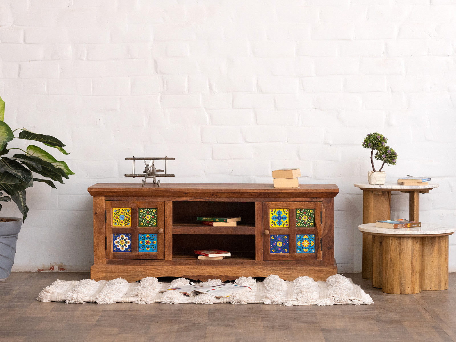 Duraster Terrazzo Sheesham Wood TV Unit #1