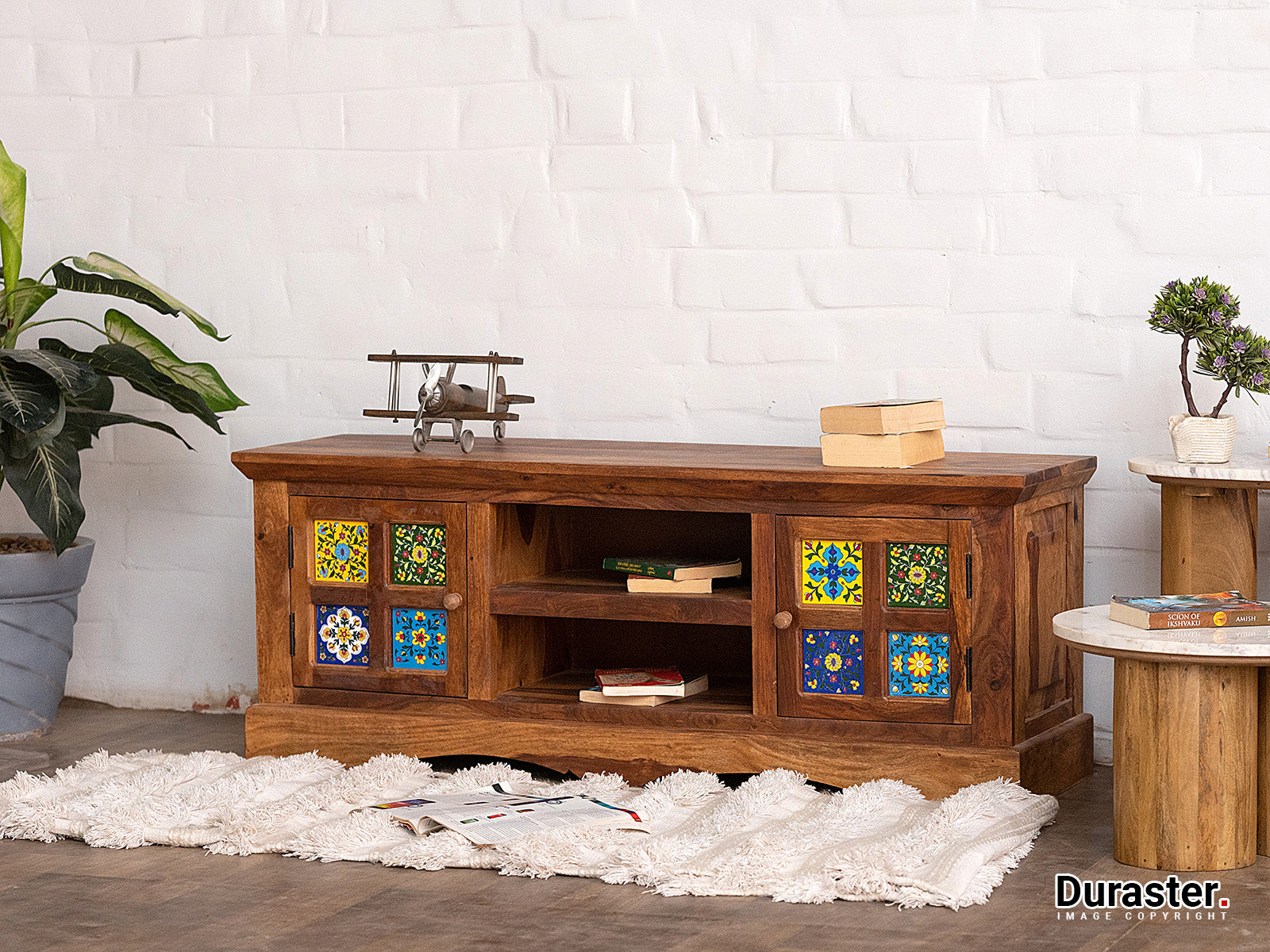 Duraster Terrazzo Sheesham Wood TV Unit #1 - Image 2