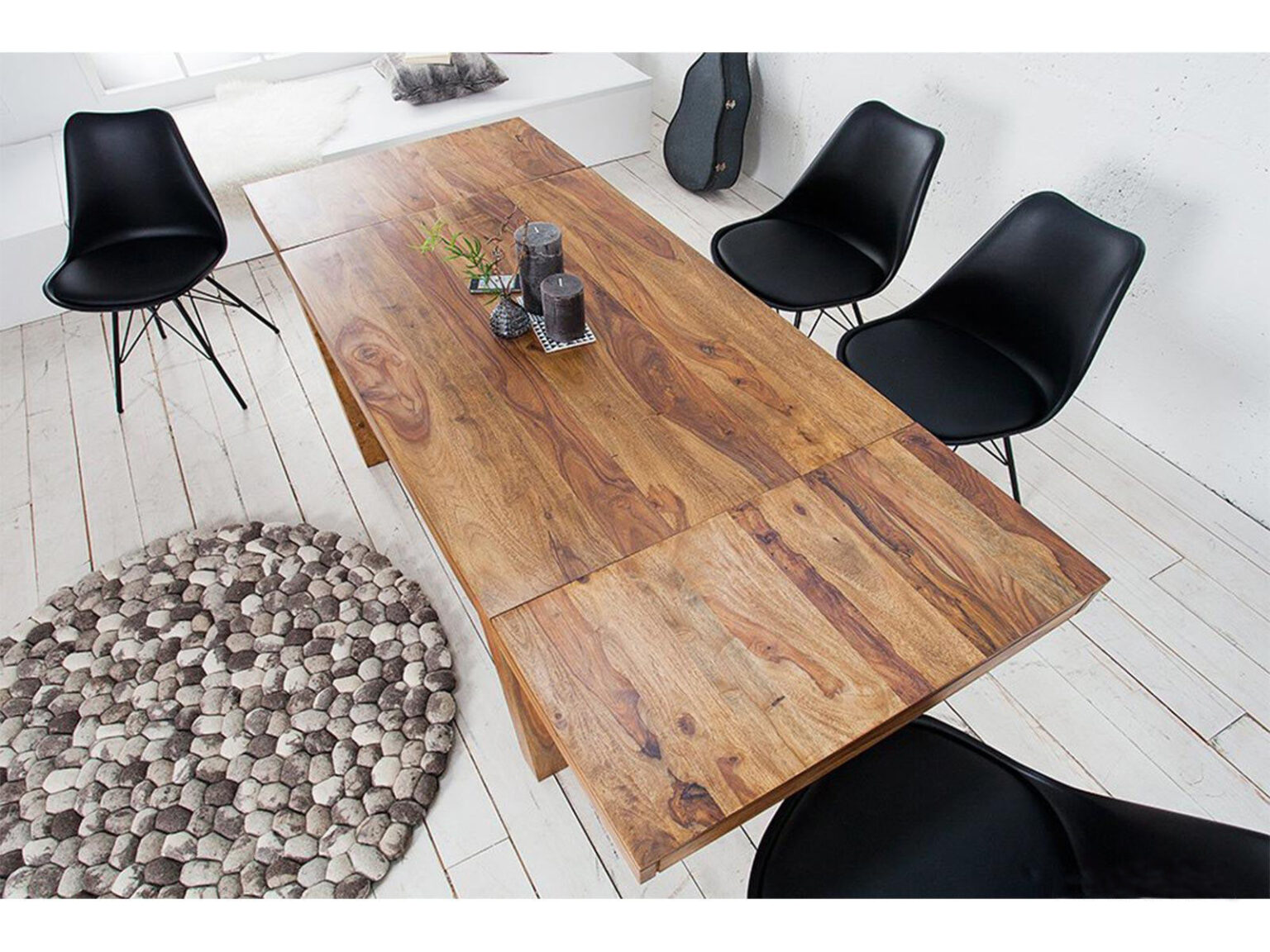 Sheesham Wood Extendable Dining Table