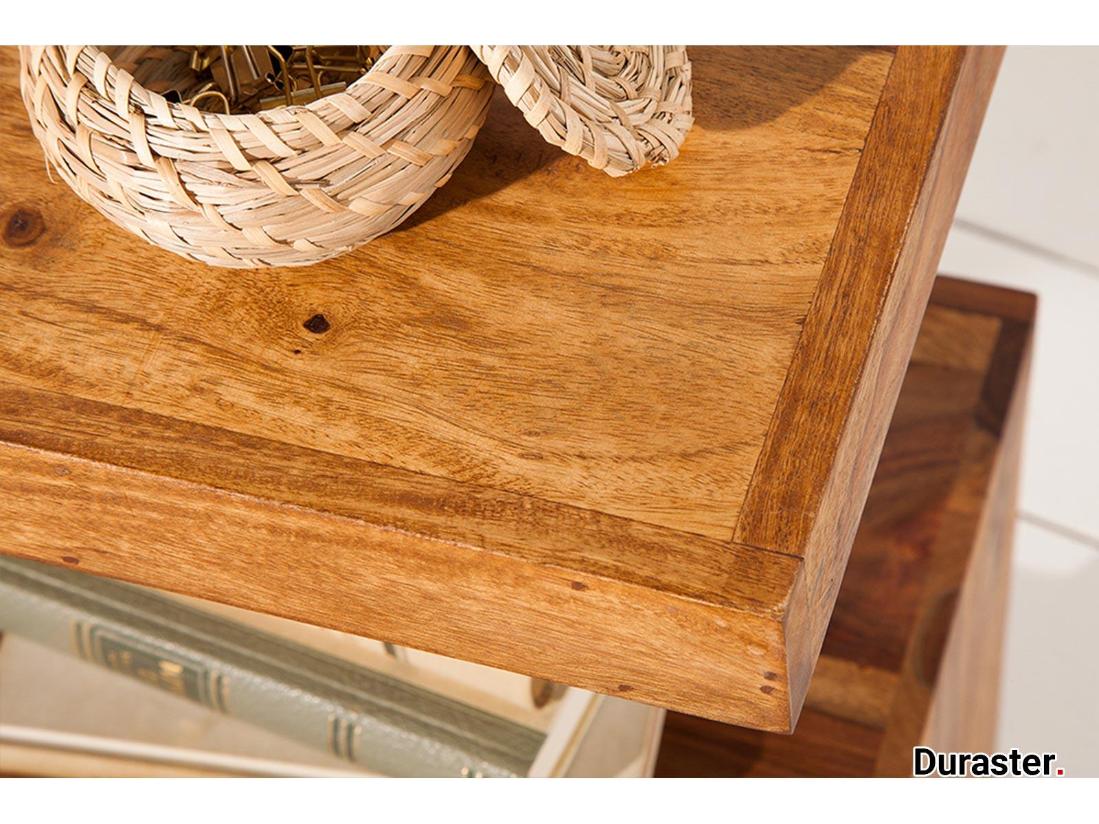 Torpedo Modern Sheesham Wood Sidetable#3 - Duraster