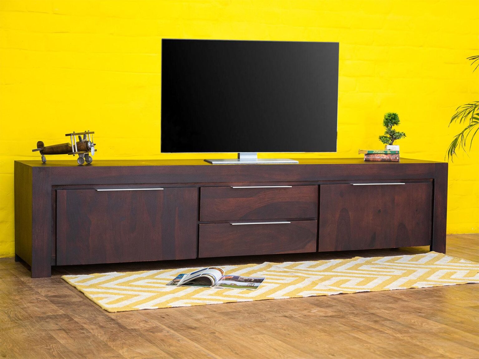 Tuscany Modern Acacia wood TV Unit #1 - Duraster