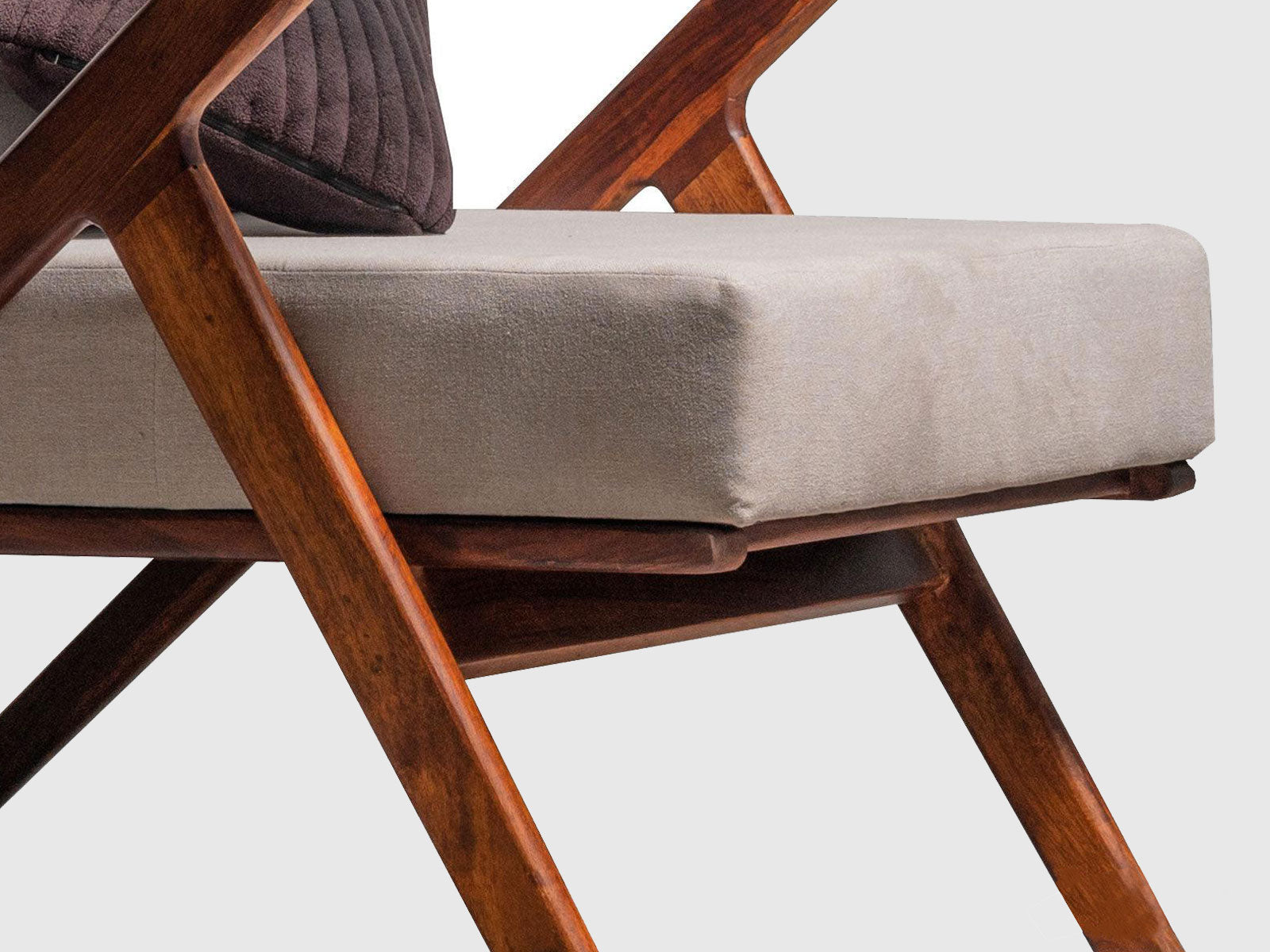 Duraster Ummed Modern Sheesham Wood Lounge Chair #4 - Image 5