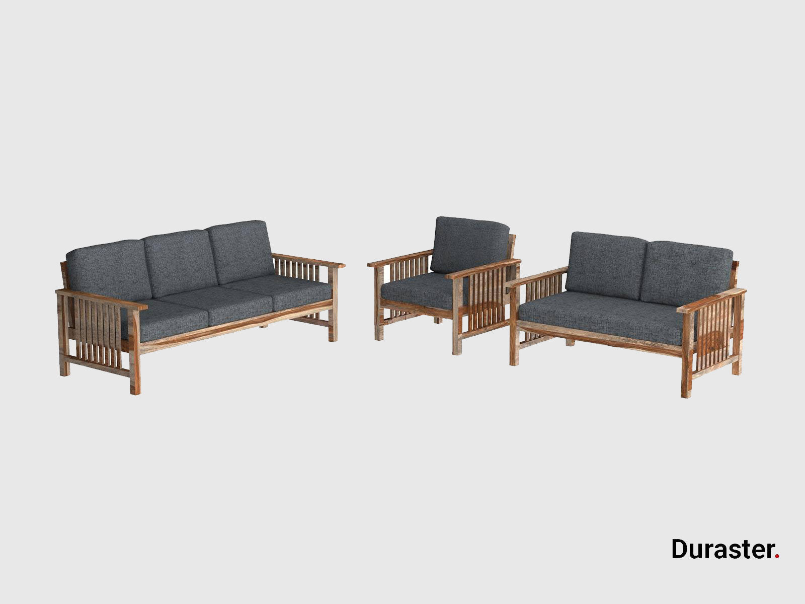 Duraster Ummed Modern Sheesham Wooden Sofa Set #2 - Image 7