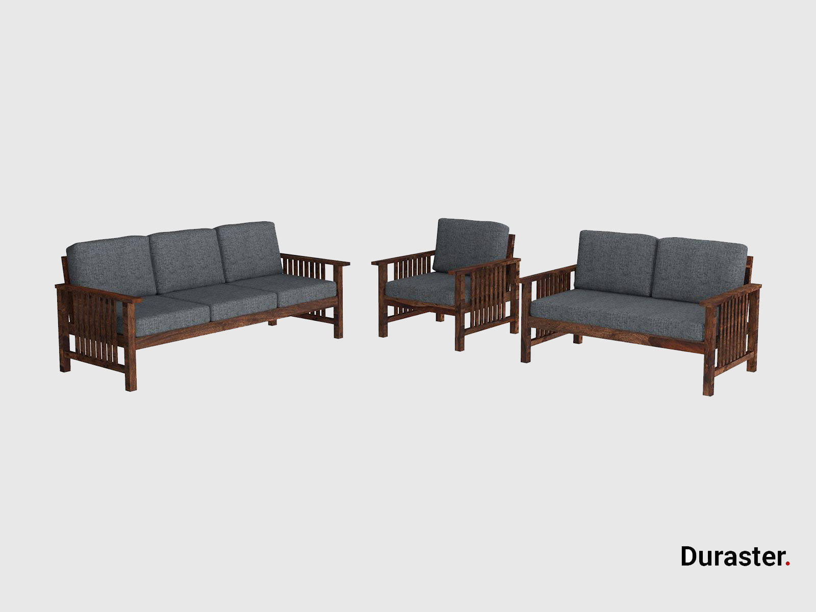 Duraster Ummed Modern Sheesham Wooden Sofa Set #2 - Image 9