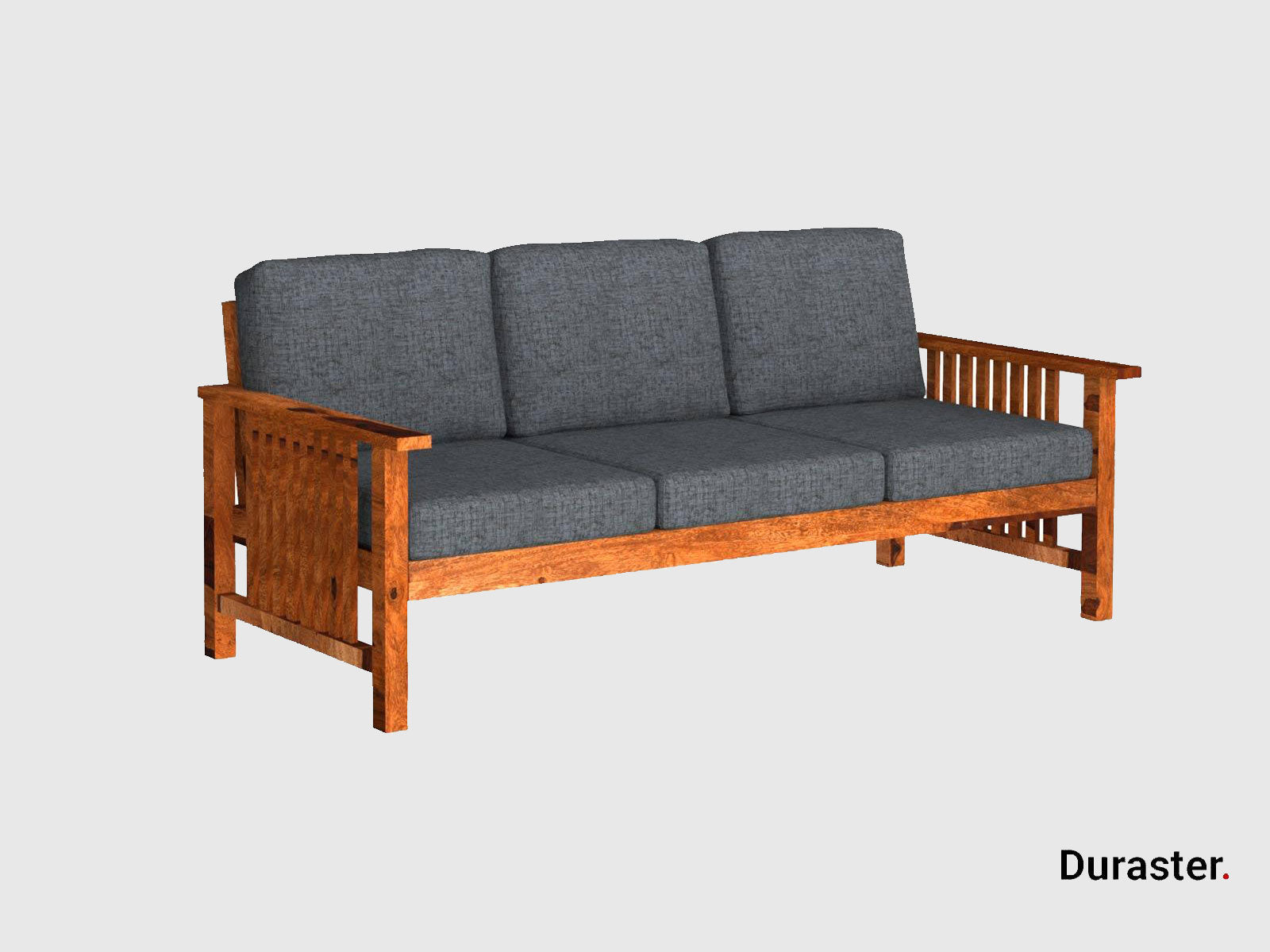 Duraster Ummed Modern Sheesham Wooden Sofa Set #2 - Image 4