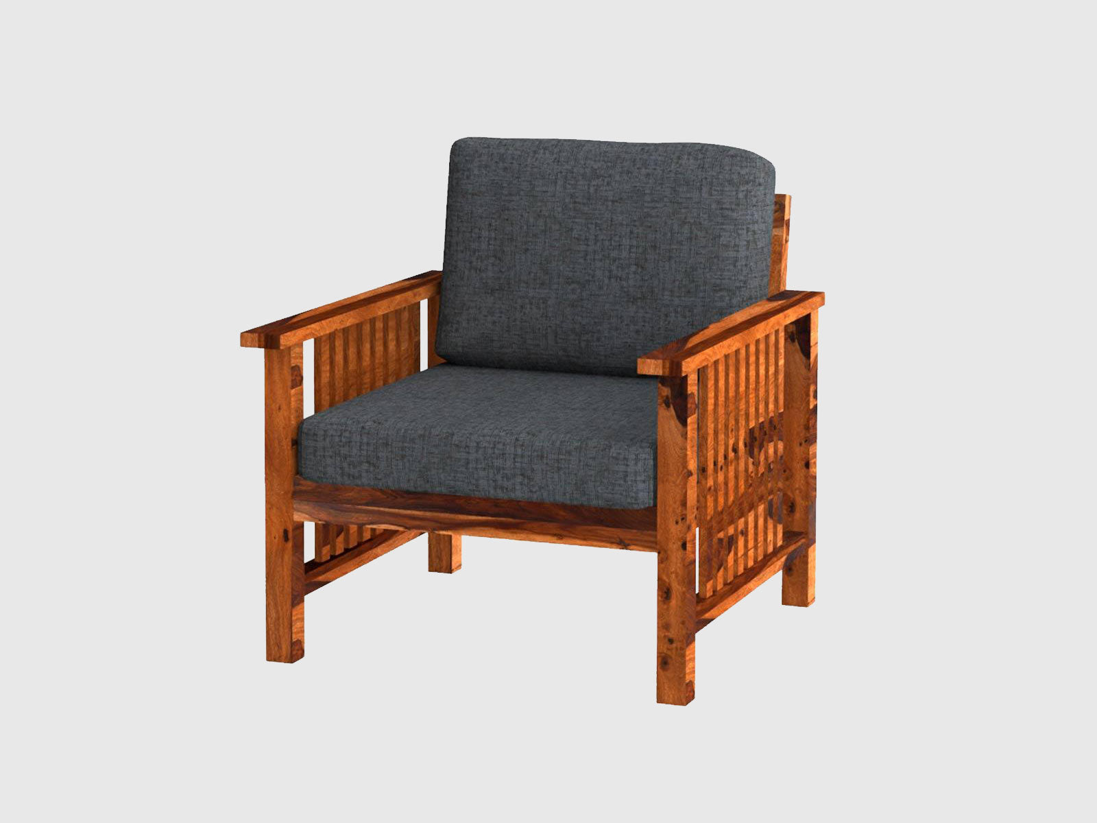 Duraster Ummed Modern Sheesham Wooden Sofa Set #2 - Image 3