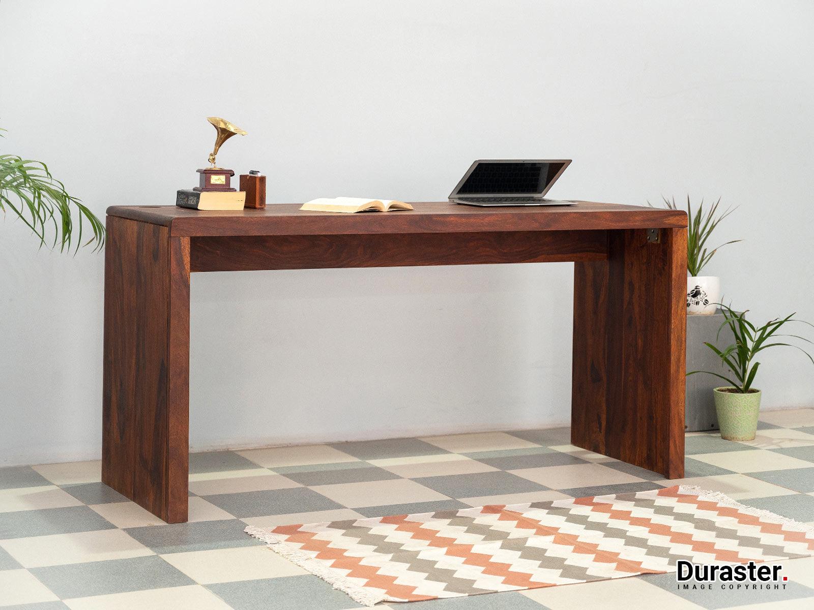 Ummed Solid Sheesham wood Study Desk with Storage#2 - Duraster