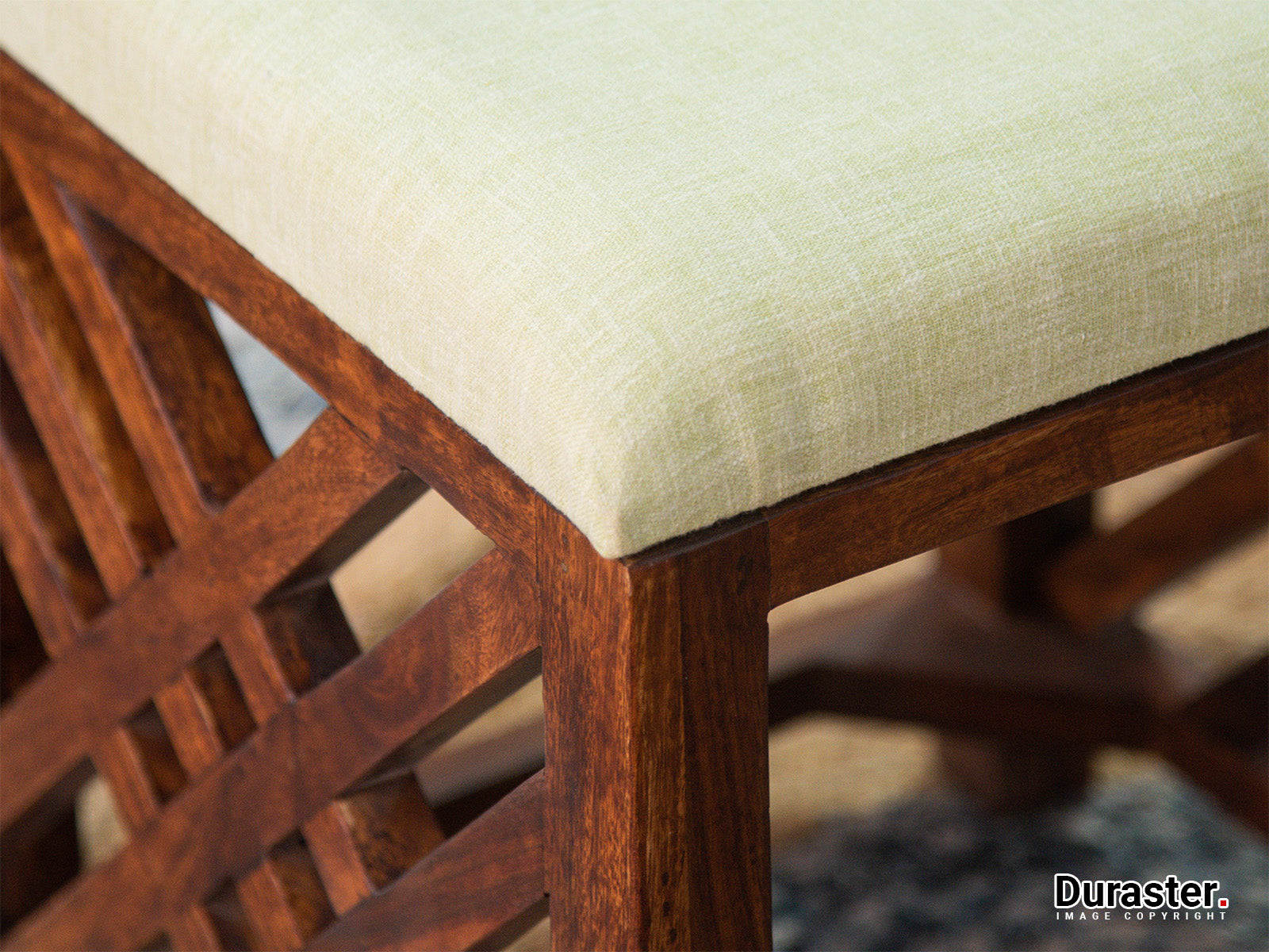 Duraster Ummed Solid Sheesham Wood Footrest Stool/Sitting Stool #1 - Image 2