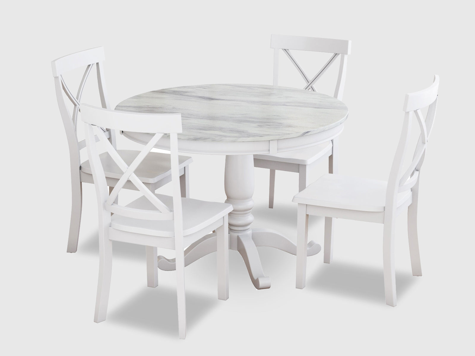 Duraster Novo Premium Marble Dining Table Set 4 Seater #24 - Image 2