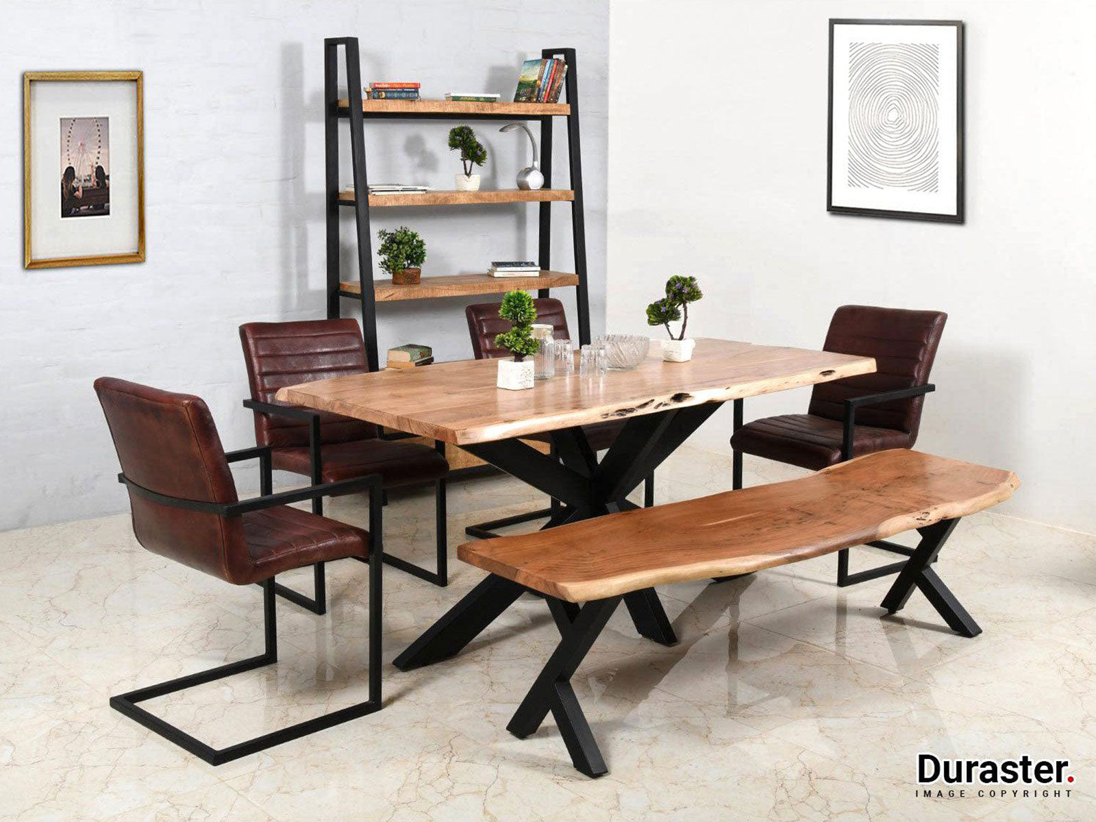 Duraster Verge Wooden Dining Bench #1 - Image 7