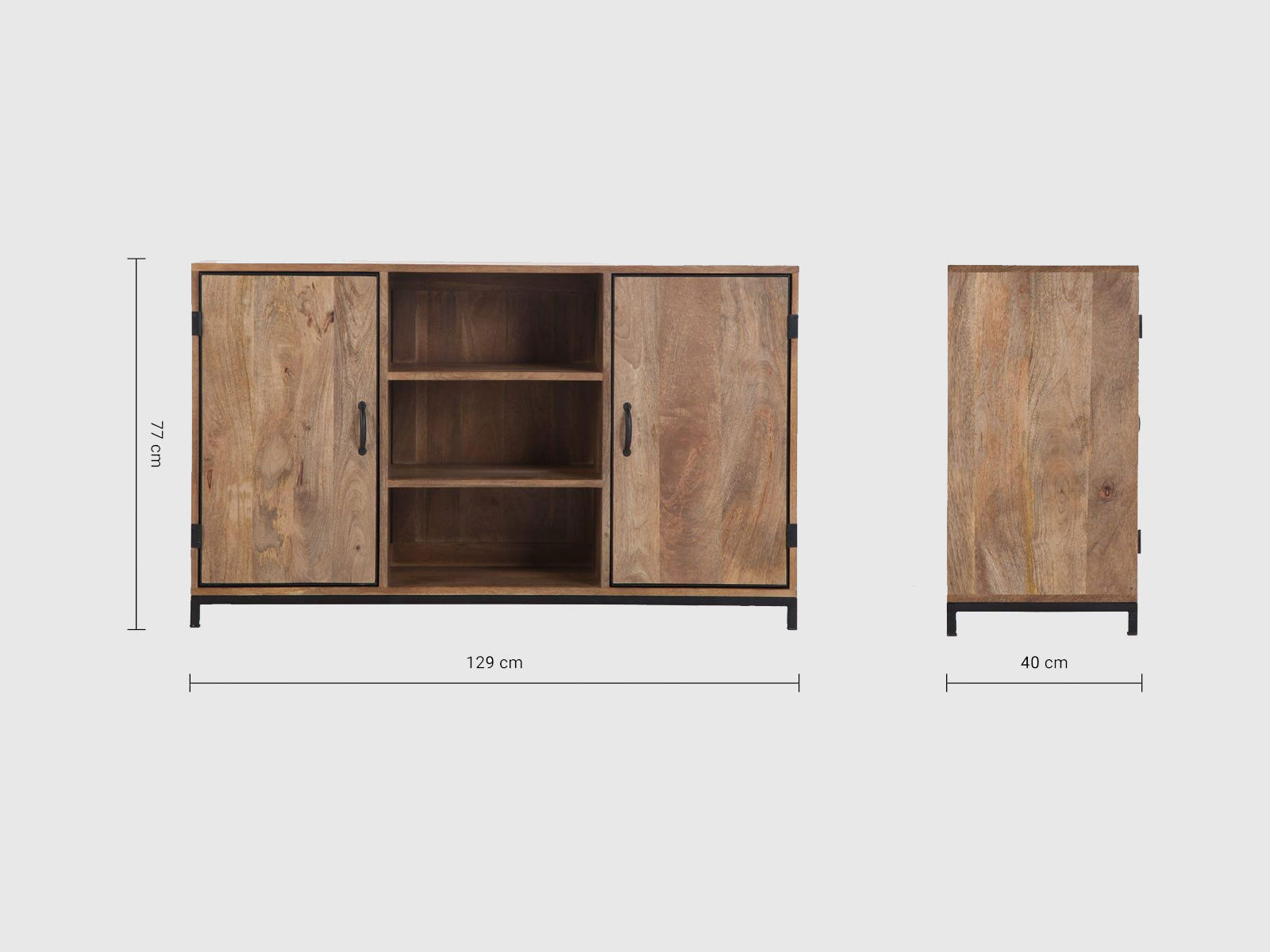 Duraster Verge Wooden Sideboard Cabinet #3 - Image 4
