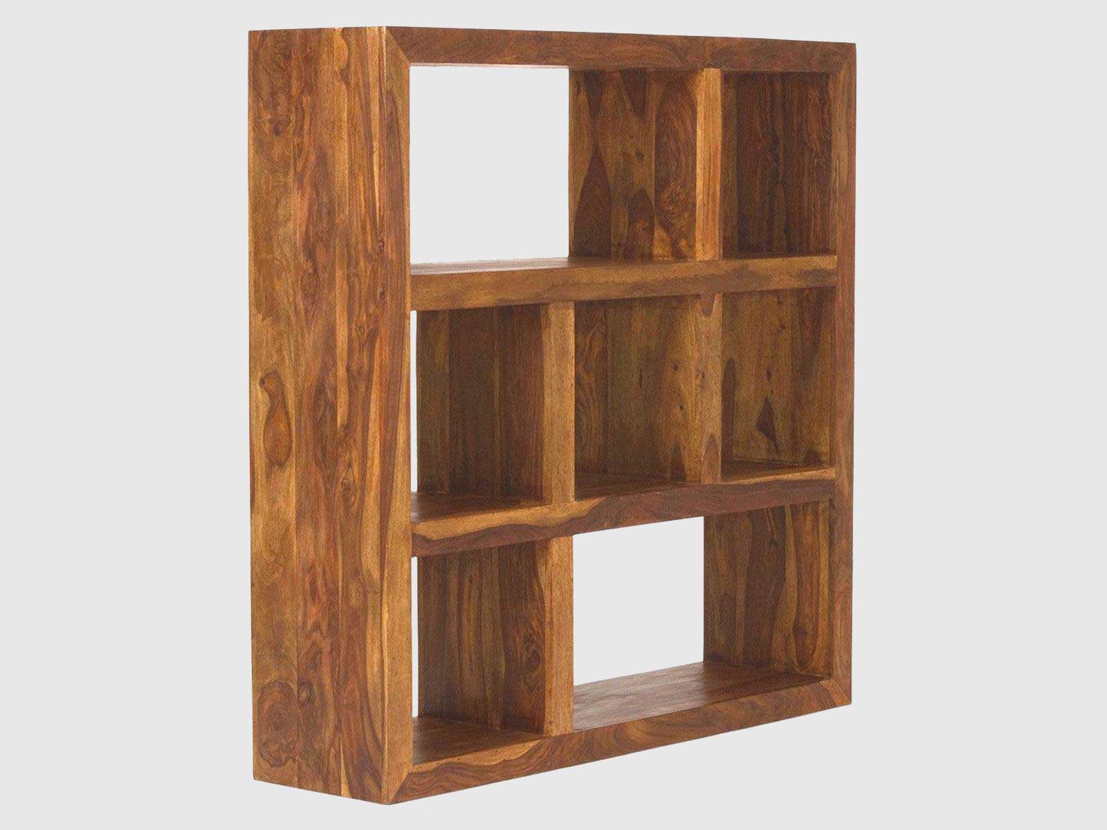 Duraster Vismit Modern sheesham wood Room Divider Bookshelf #5 - Image 3