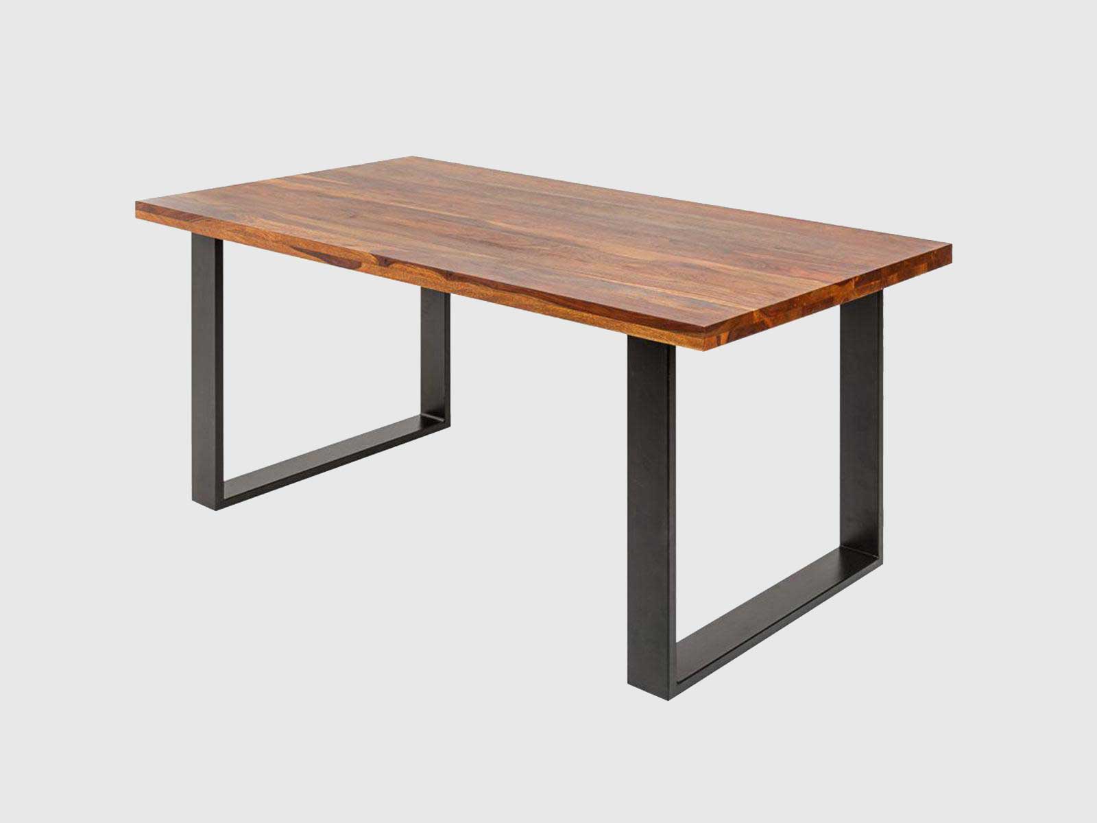 Duraster Vismit Solid Sheesham wood Dining Table with Iron Frame #2 - Image 2