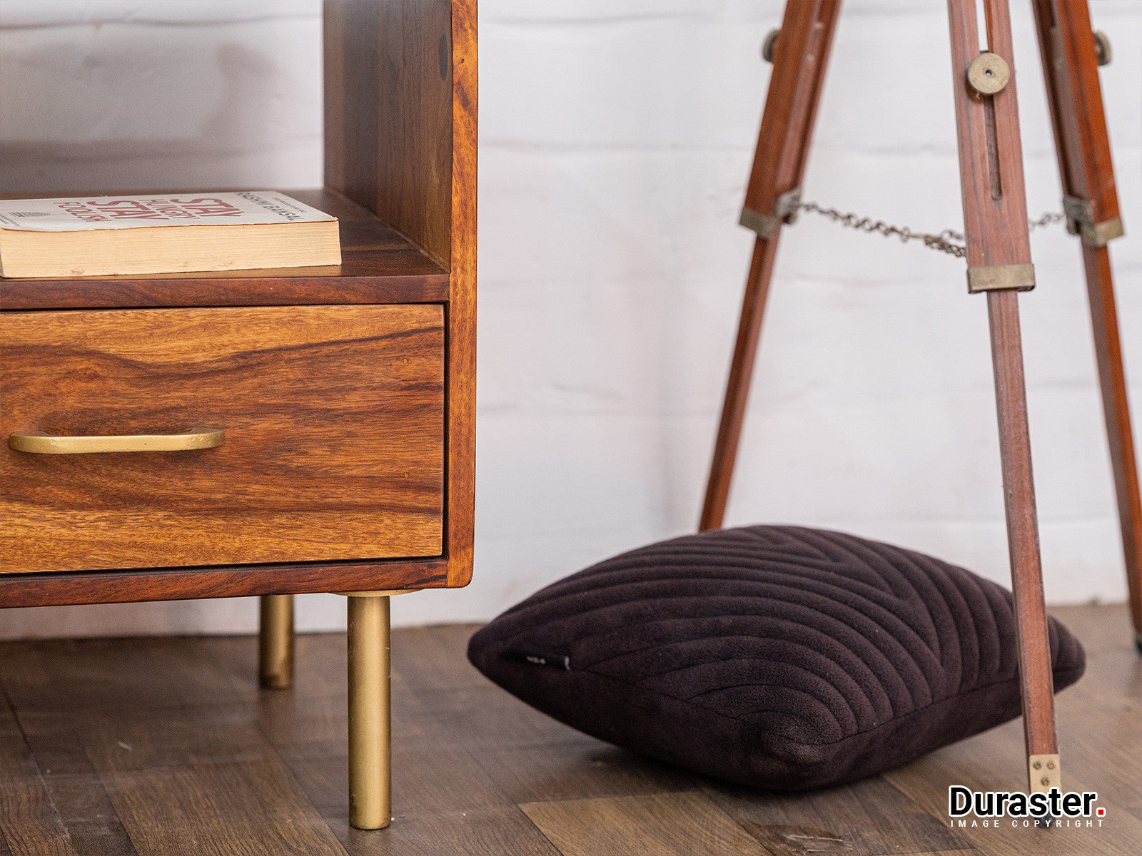 Duraster Vismit Sheesham Wood Bedside Table #3 - Image 3