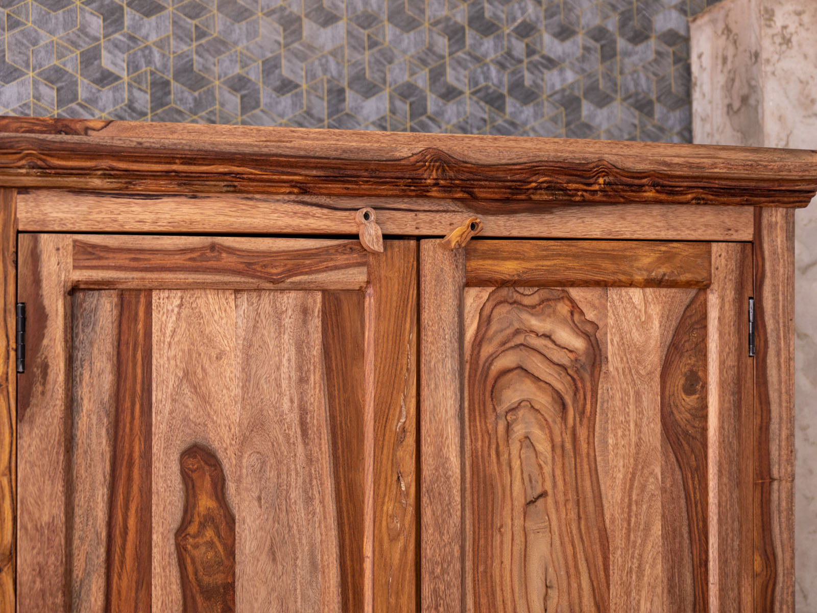 Duraster Hawkin Sheesham Wood Wardrobe #3 - Image 7