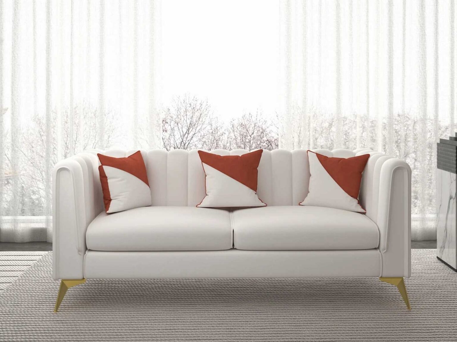 3 Seater Fabric Sofa