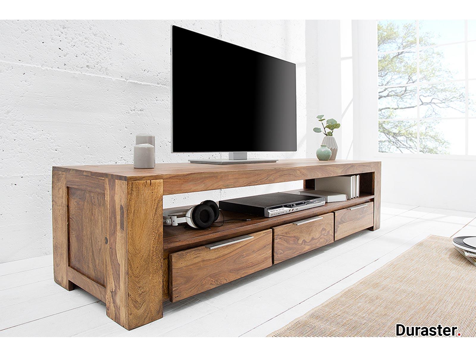 Rio Modern Sheesham wood 3 Drawer T.V. unit#2 - Duraster