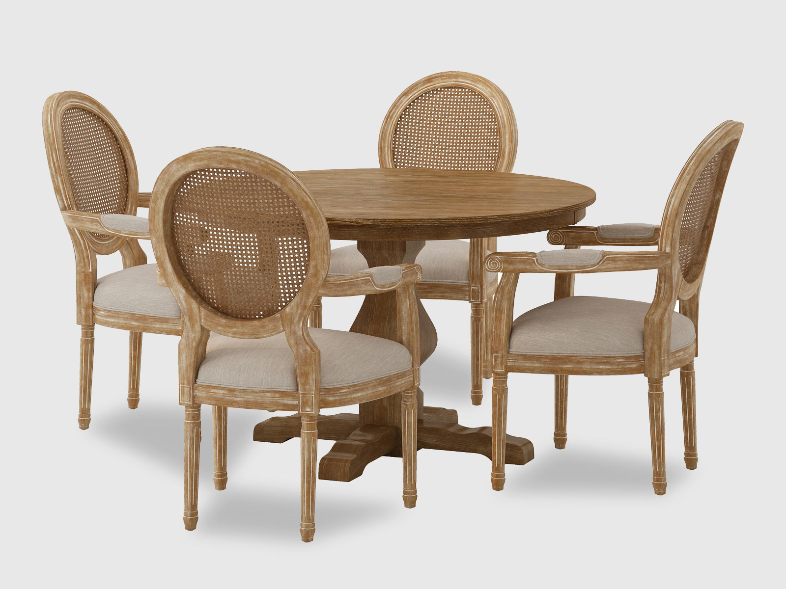 Duraster Nature Dining Table Set 4 Seater #32 - Image 2