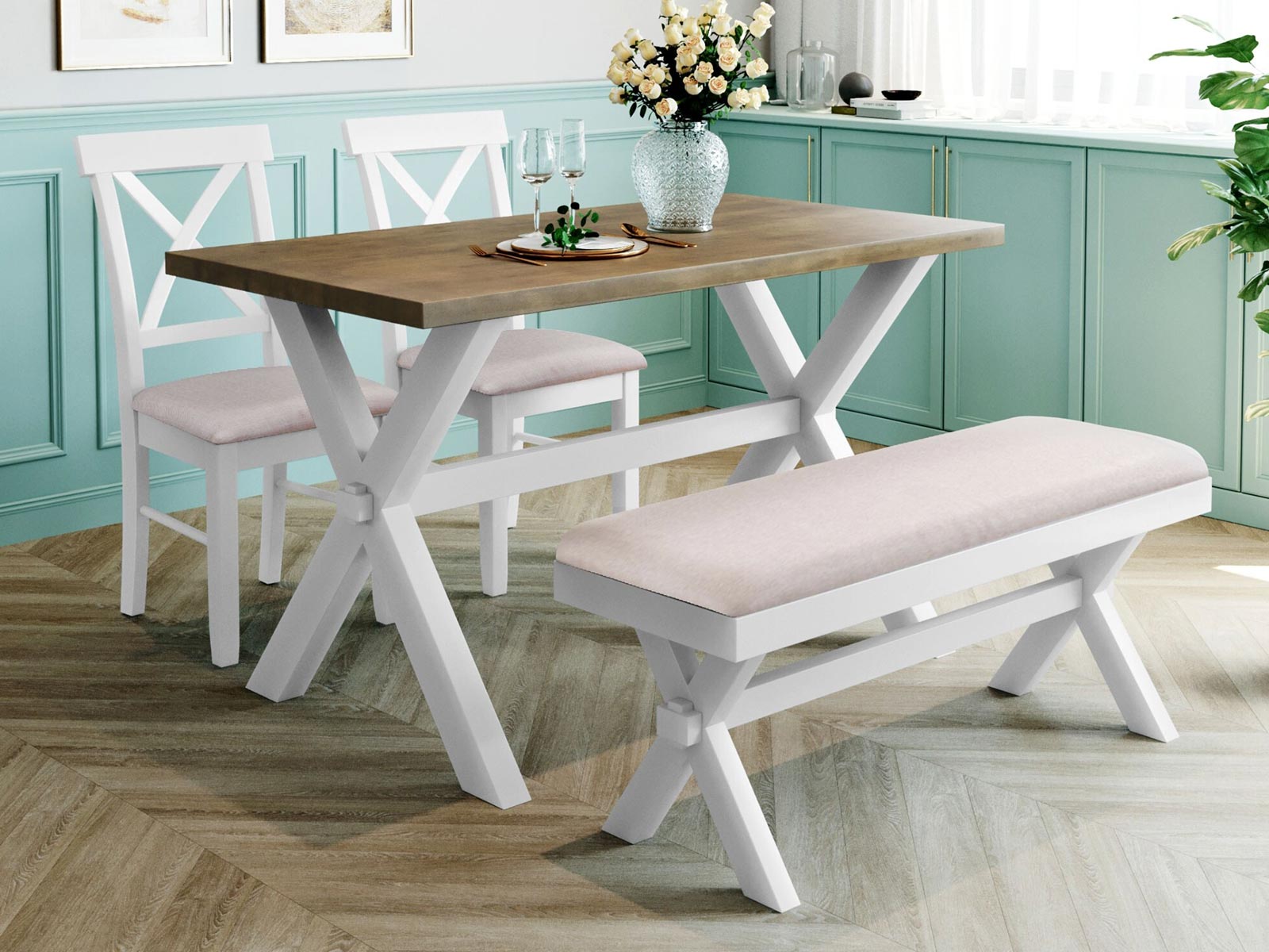 Duraster Novo Premium Dining Table Set 4 Seater #25 - Image 2