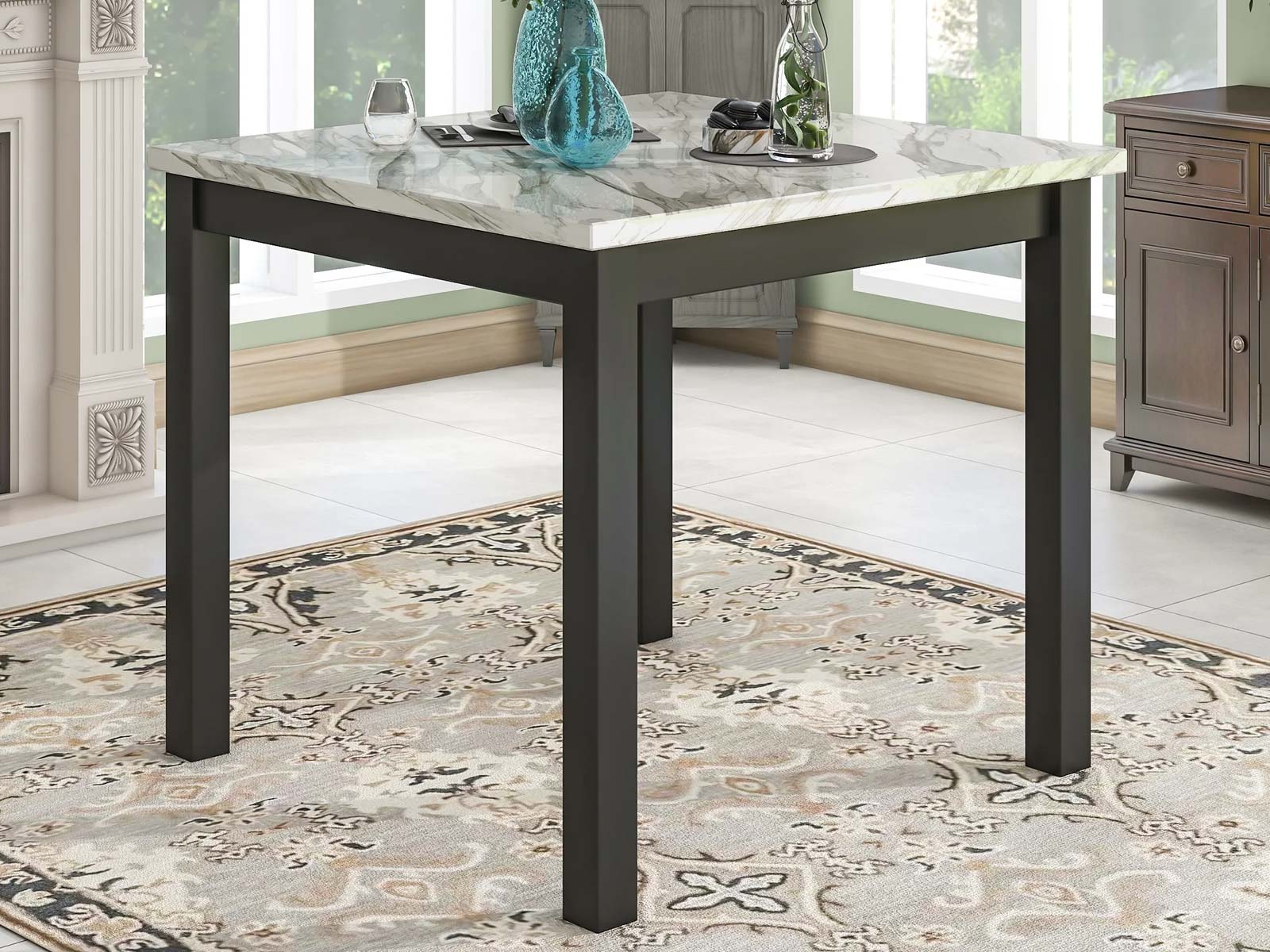 Duraster Black Marina Dining Table Set 4 Seater #21 - Image 5