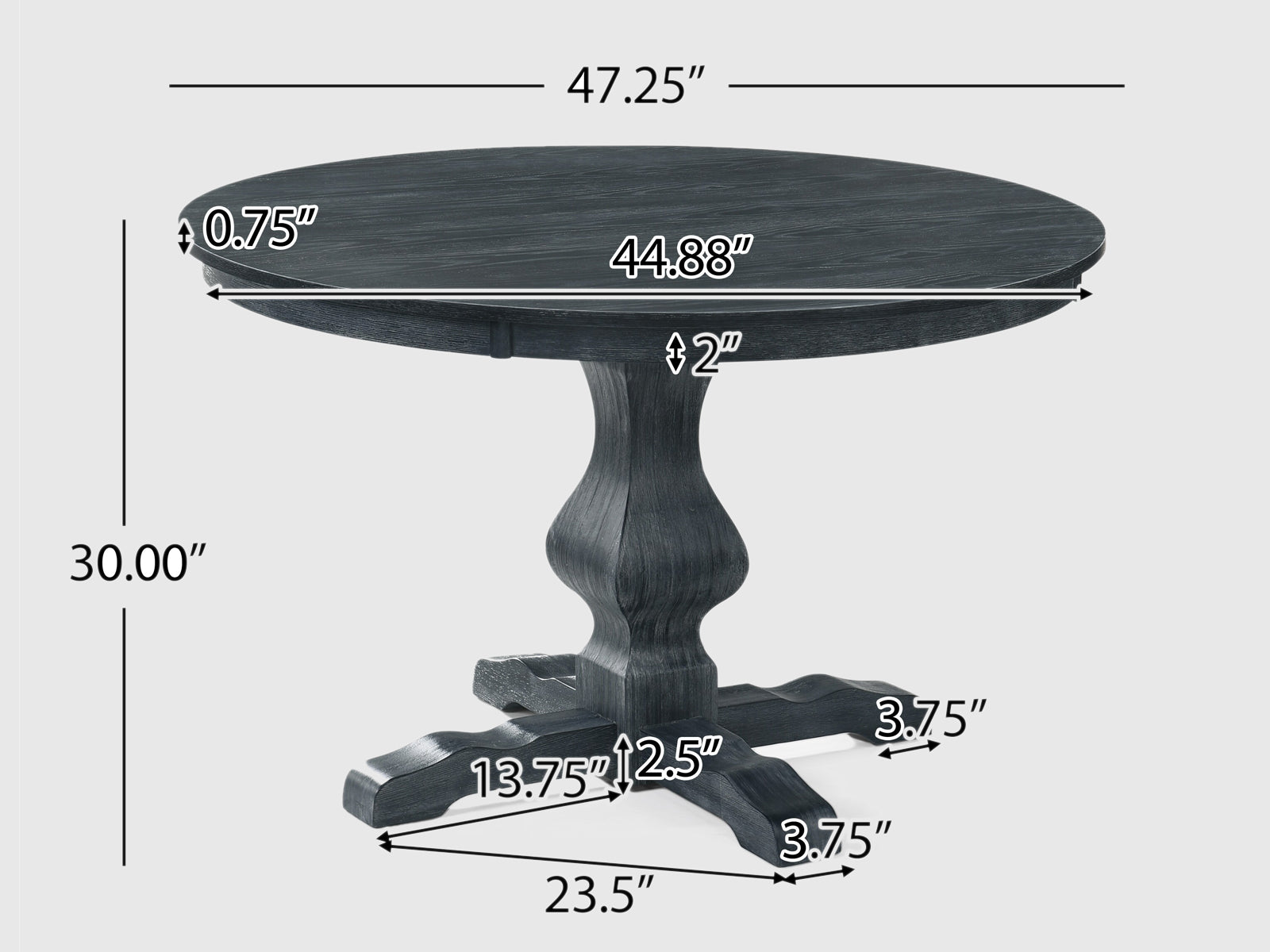 Duraster Black Marina Dining Table Set 4 Seater #31 - Image 7