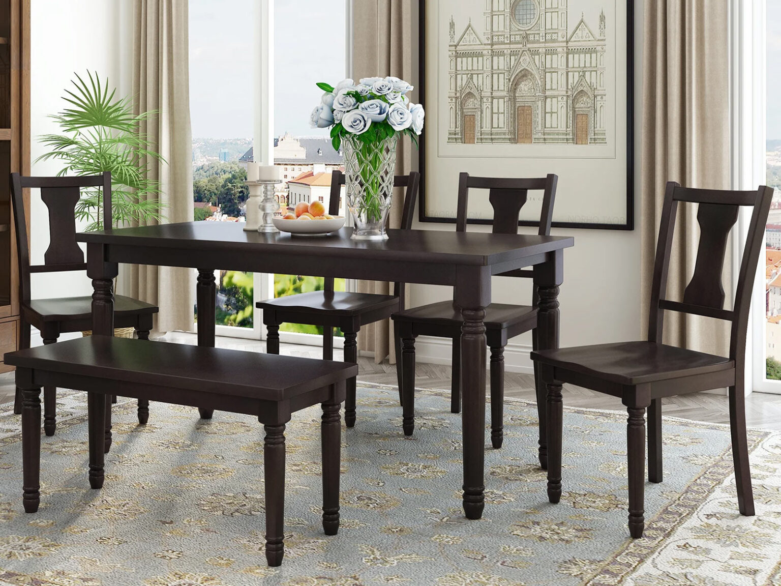 6 Seater Dining Table Set