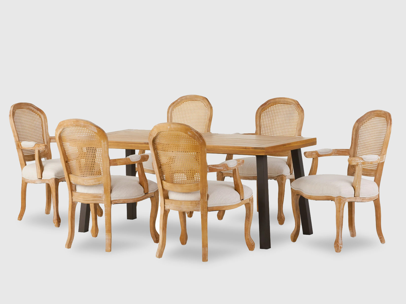 Duraster Nature Dining Table Set 6 Seater #17 - Image 2