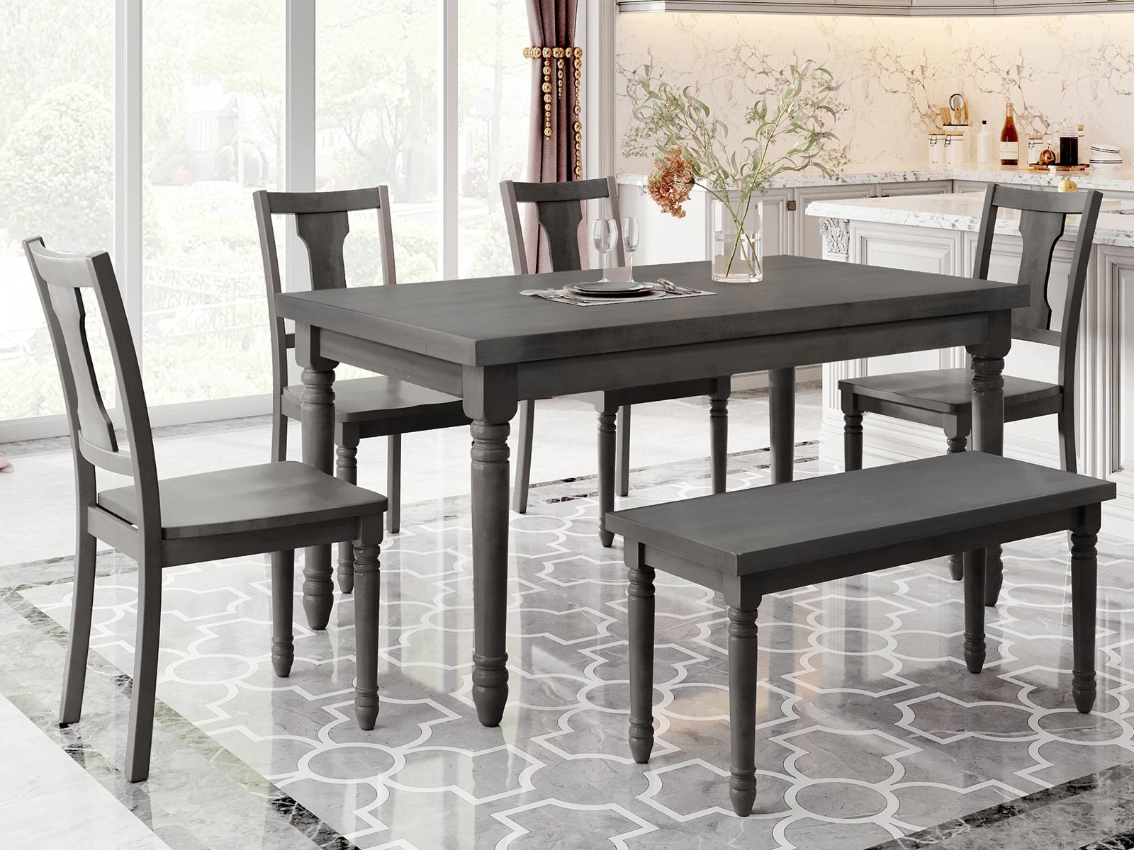 Duraster Goa Dining Table Set 6 Seater #9 - Image 2