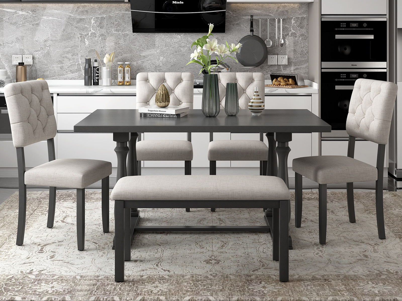 Duraster Goa Dining Table Set 6 Seater #8 - Image 2