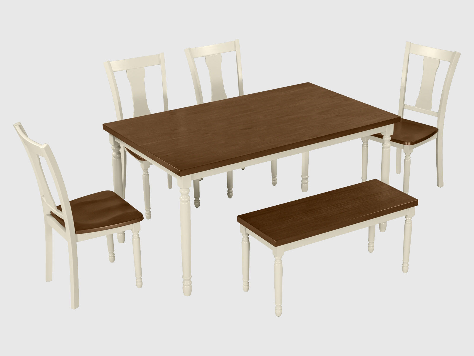 Duraster Novo Premium Dining Table Set 6 Seater with Bench #3 - Image 5