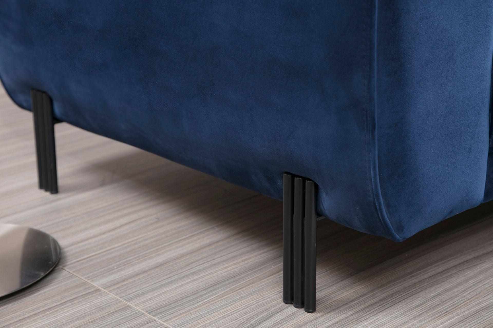 Diana Corner Sofa Blue#4 - Duraster
