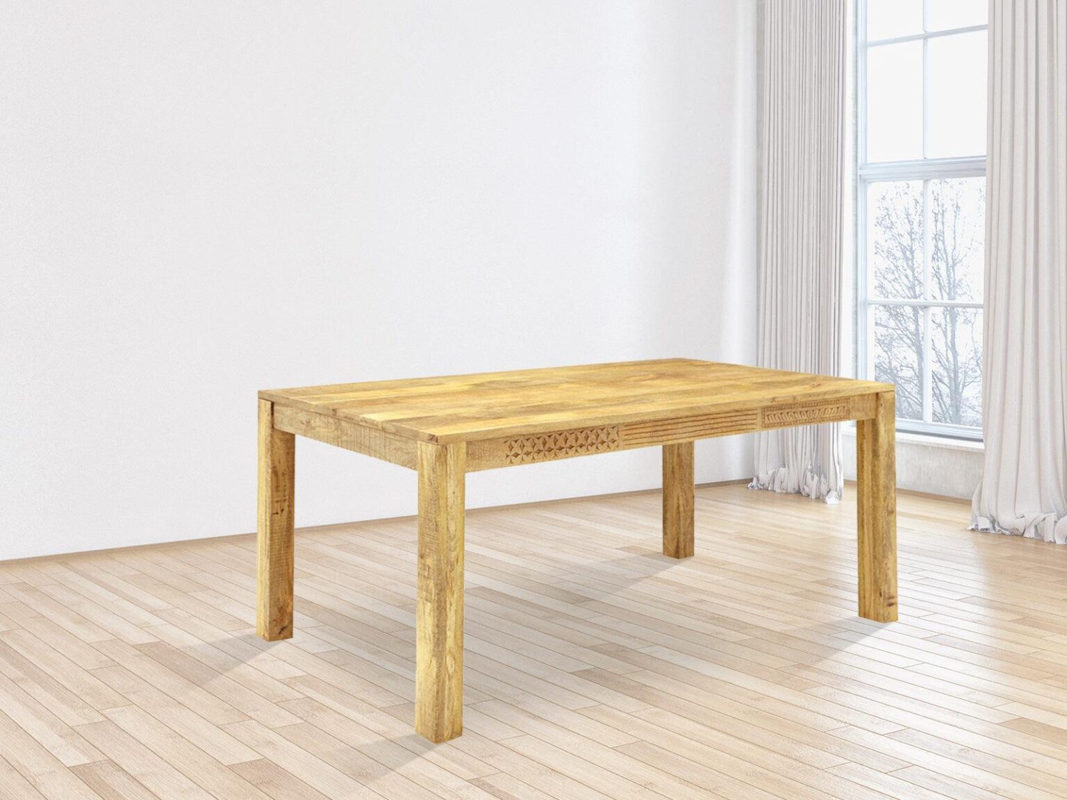 Ajenta Stylish Mango wood Dining Table #1 - Duraster