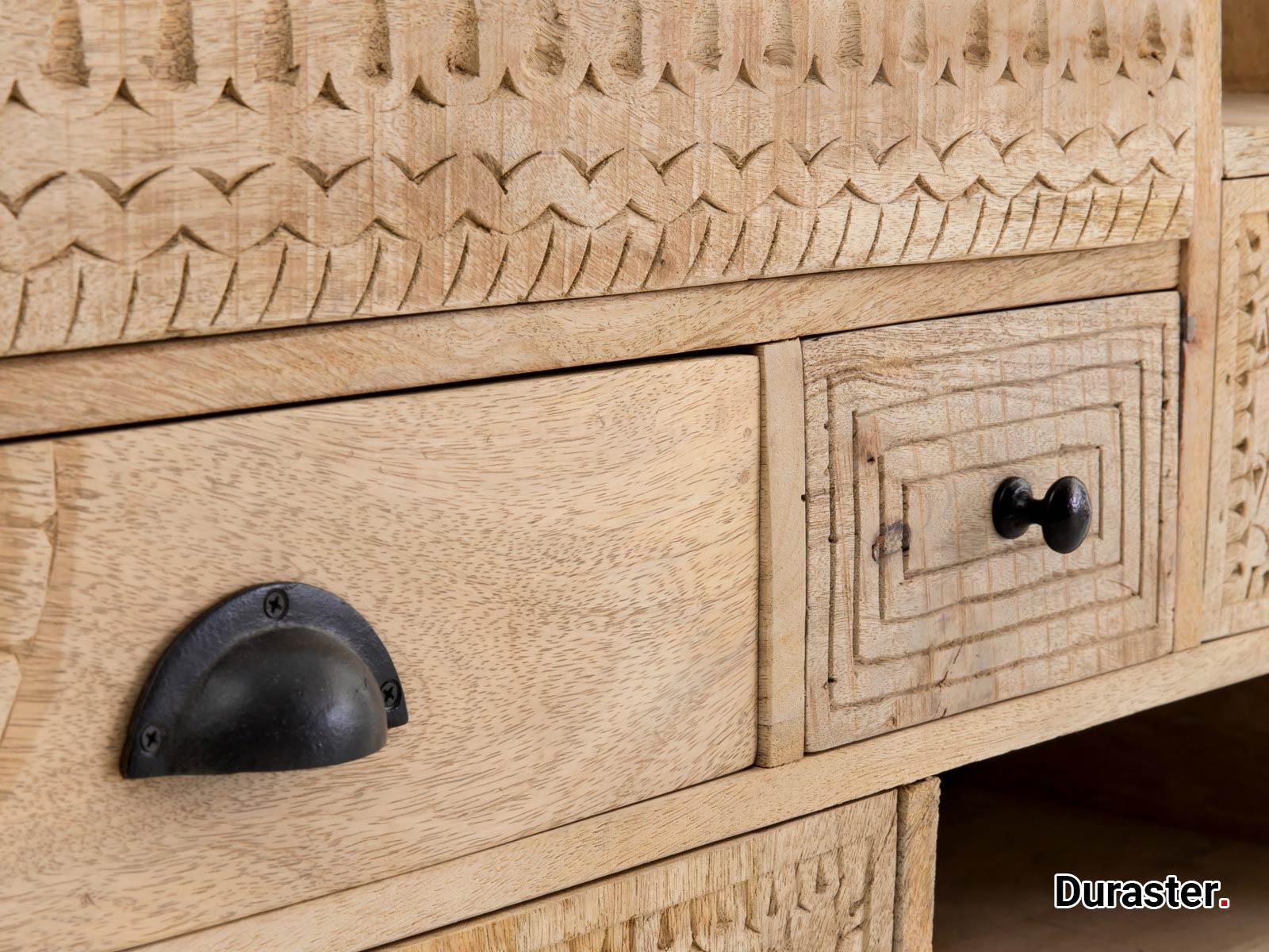 Ajenta Solid Mango wood Chest of Drawers Cabinet #1 - Duraster