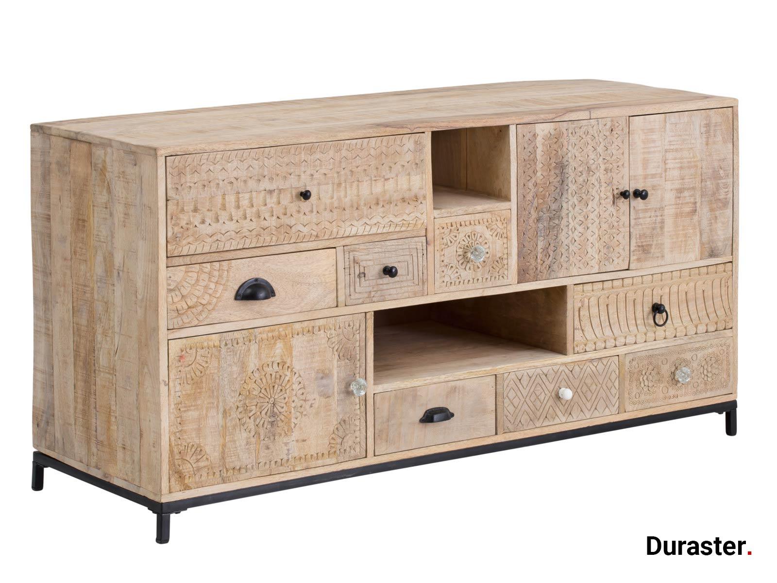 Ajenta Solid Mango wood Chest of Drawers Cabinet #1 - Duraster