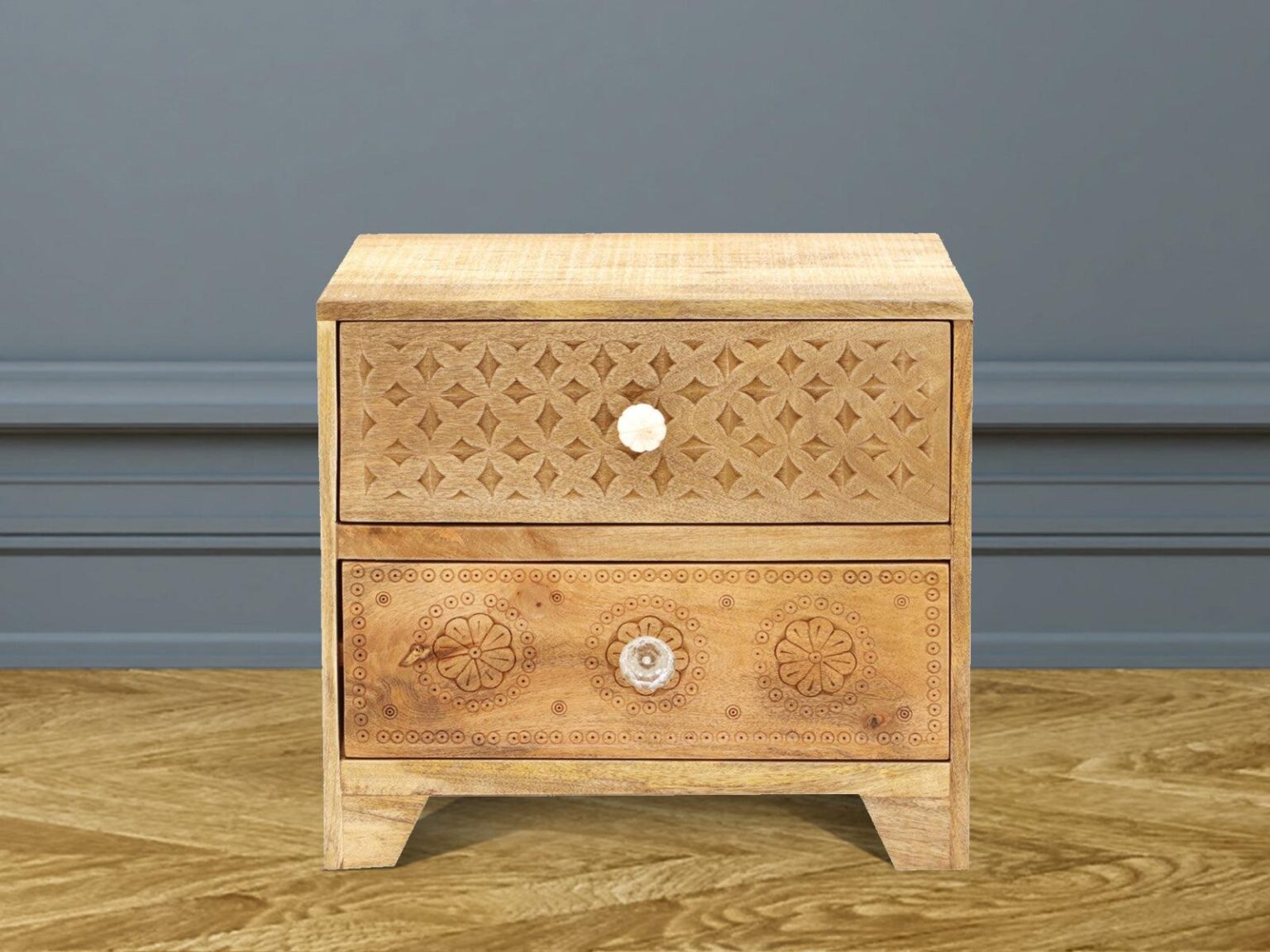 Ajenta Stylish Mango wood Bedside #1 - Duraster