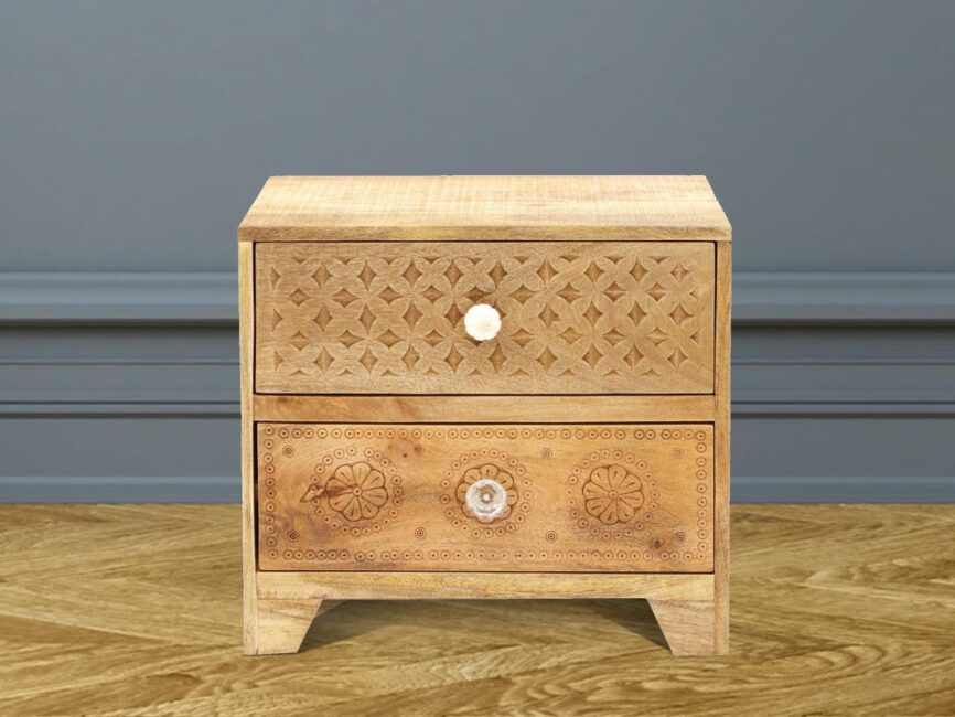 Ajenta Stylish Mango wood Bedside #1 - Duraster